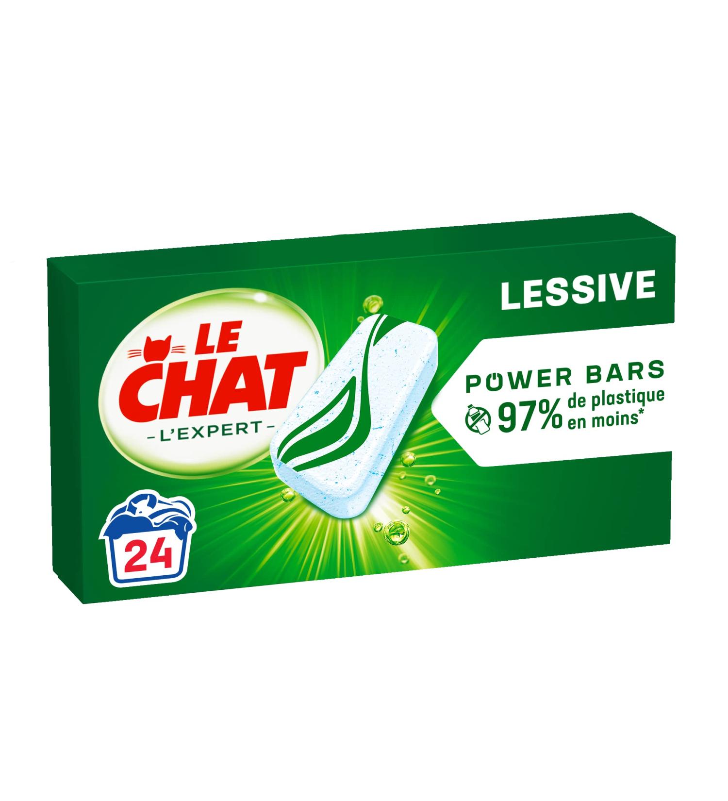 Le Chat L'Expert Power Bars 24 doses (24 washes) The latest generation detergent compacted powder - Buy Online on GoSupps.com