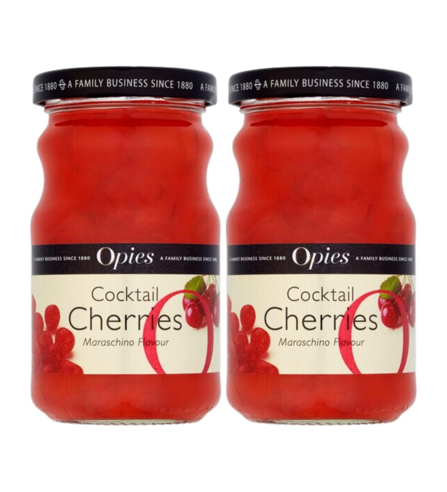 Cherries Bundle with Opies Cocktail Cherries Maraschino 225g (2 Pack) - Buy Online on GoSupps.com