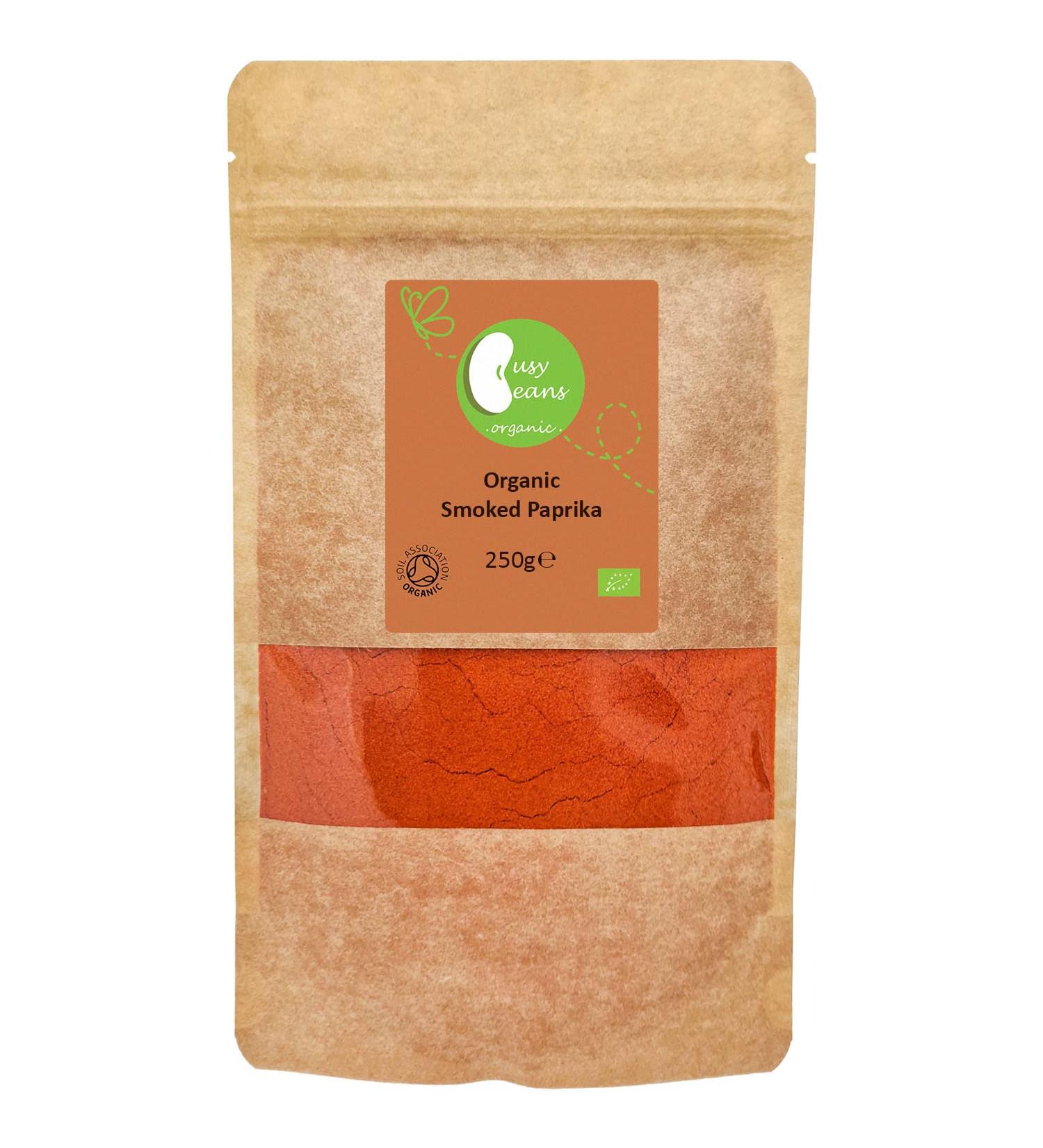 Busy Beans Organic Smoked Paprika (250g) - Certified Organic Spice - Buy Online on GoSupps.com