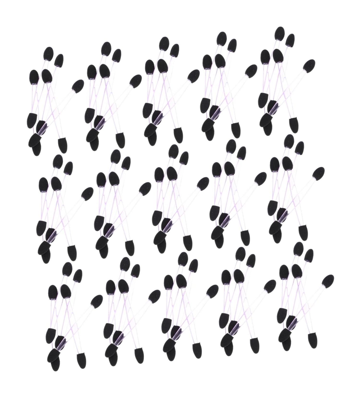 NOLITOY 100pcs Eye Shadow Stick Eyeshadow Eye Makeup Tools Cosmetic Woman Makeup Tools Make up Makeup Stick 7.5x0.5cm Black - Buy Online on GoSupps.com