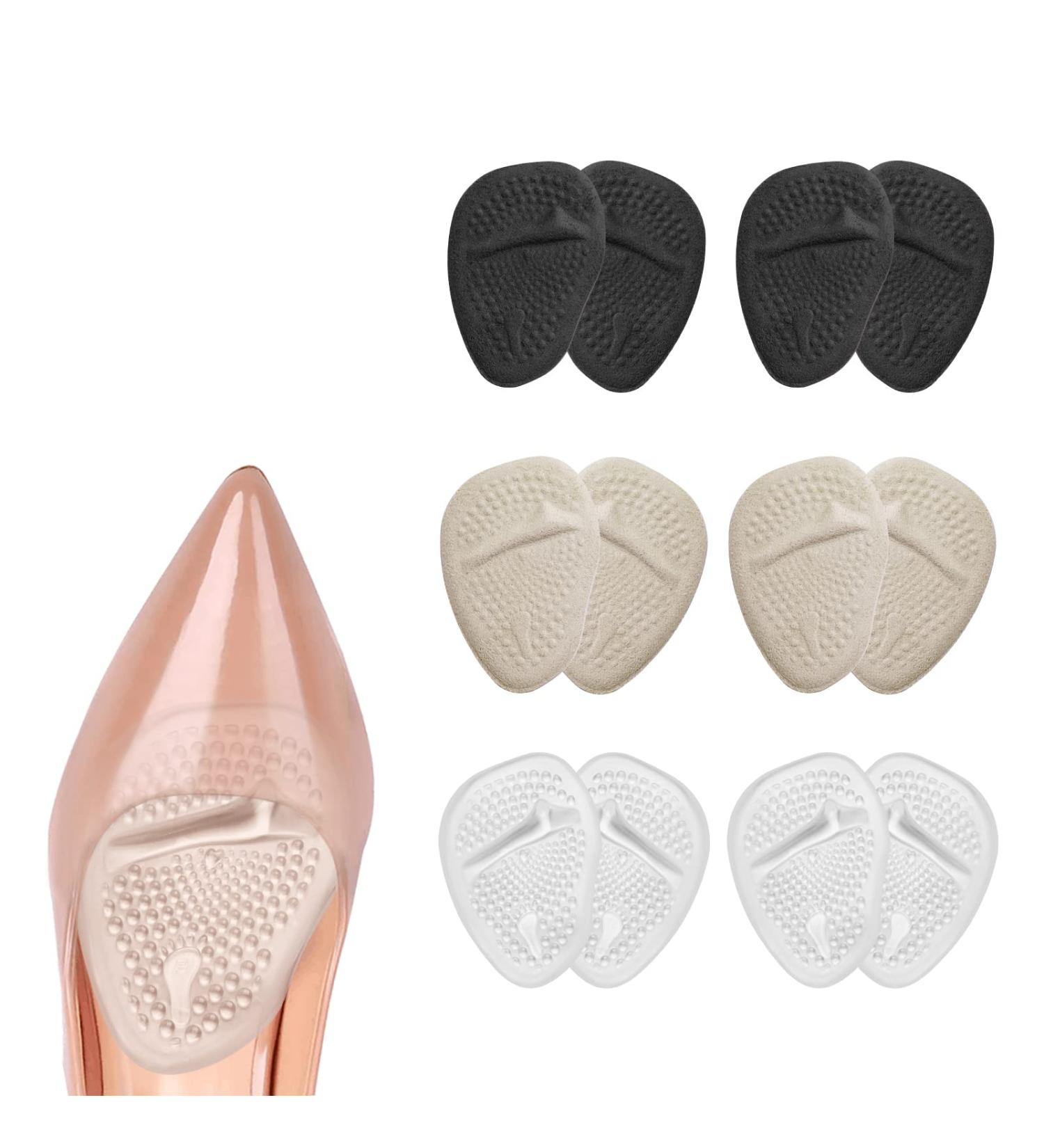 Uraqt FuSpolster Pads - 6 Pairs of Silicone Forefoot Gel Pads Anti-Slip High Heels Shoe Inserts Forefoot Protection Insoles - Buy Online on GoSupps.com