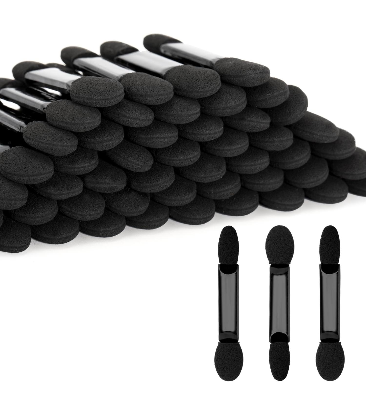 Buy G2plus 50-Piece Disposable Eyeshadow Applicators - Dual-Sided Black Sponge Brushes for Perfect Eye Makeup - Buy Online on GoSupps.com