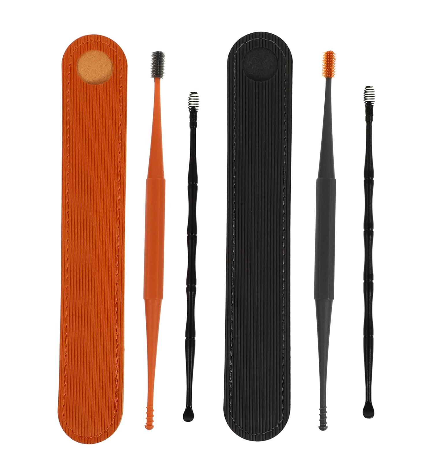 6pcs Healifty Ear Cleaner Set - Silicone Spiral & Stainless Steel Earwax Remover Tool - Portable & Washable - Assorted Colors - Buy Online on GoSupps.com