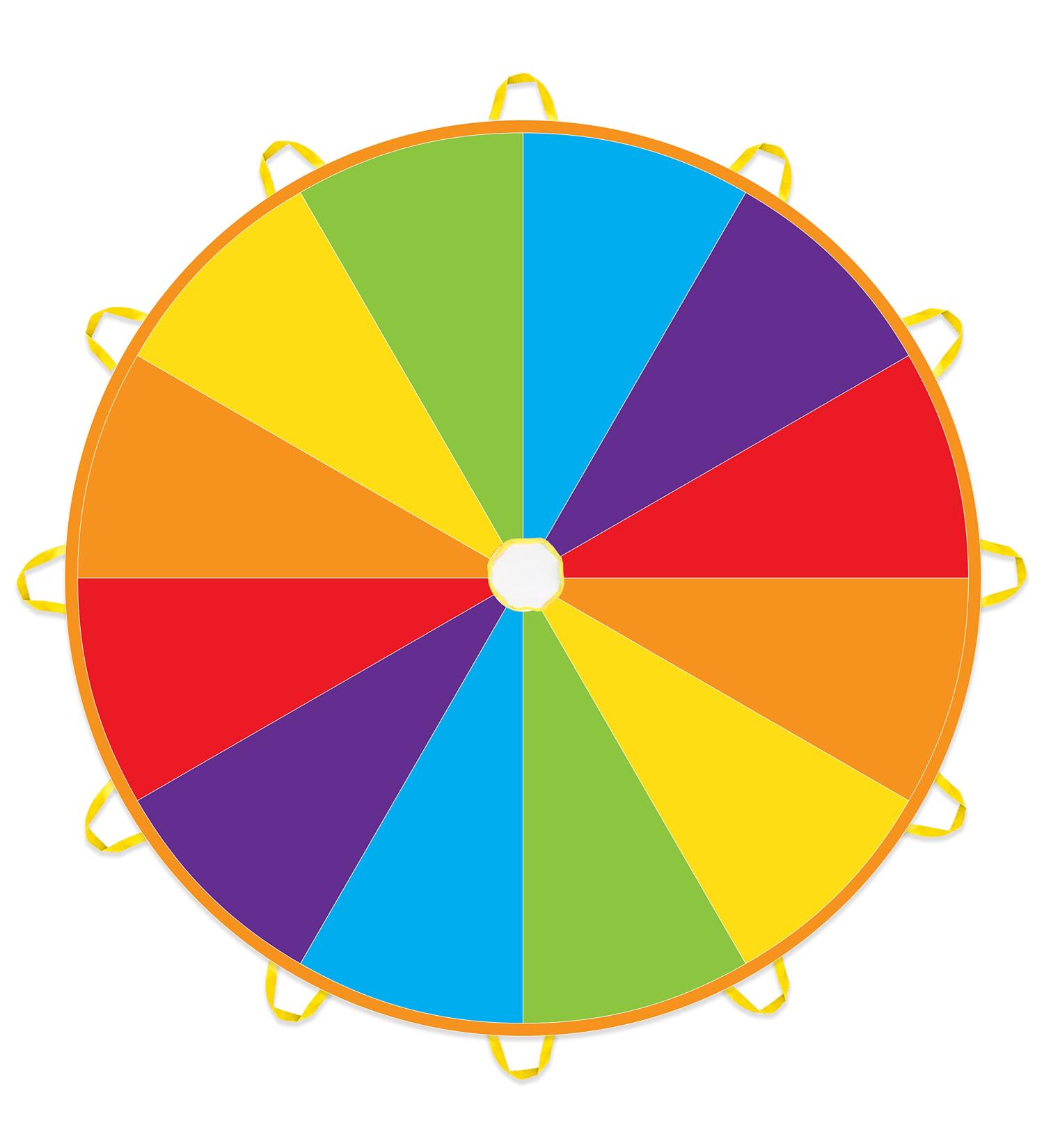 Play Platoon 16ft Parachute for Kids - 12 Handles, Multicolored Outdoor Game & Gymnastics Equipment - Buy Online on GoSupps.com