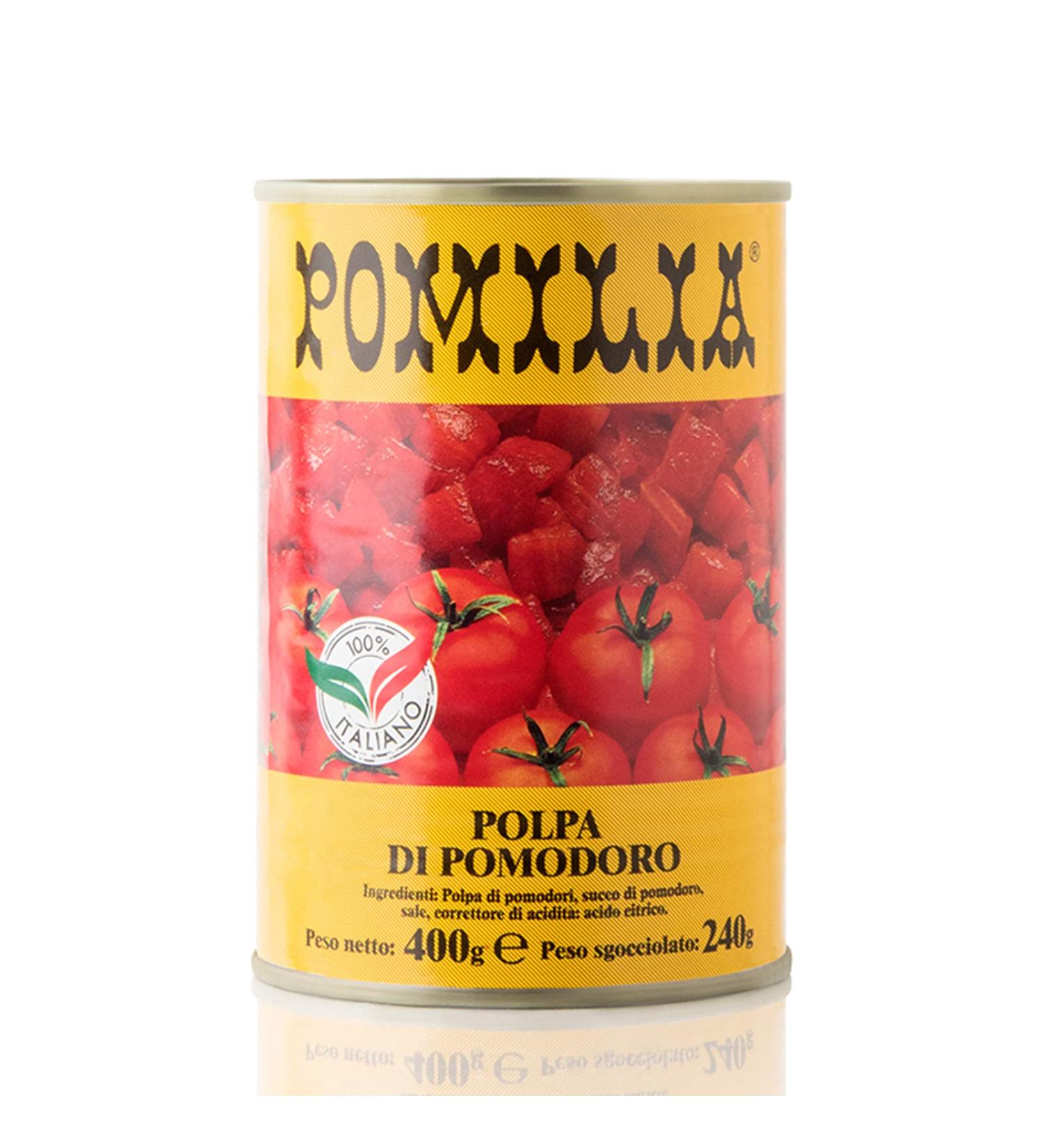 Pomilia 24 x Pommilia Pommilia 400 g Jars Lache Suc Pelatii Cherry Tomatoes
