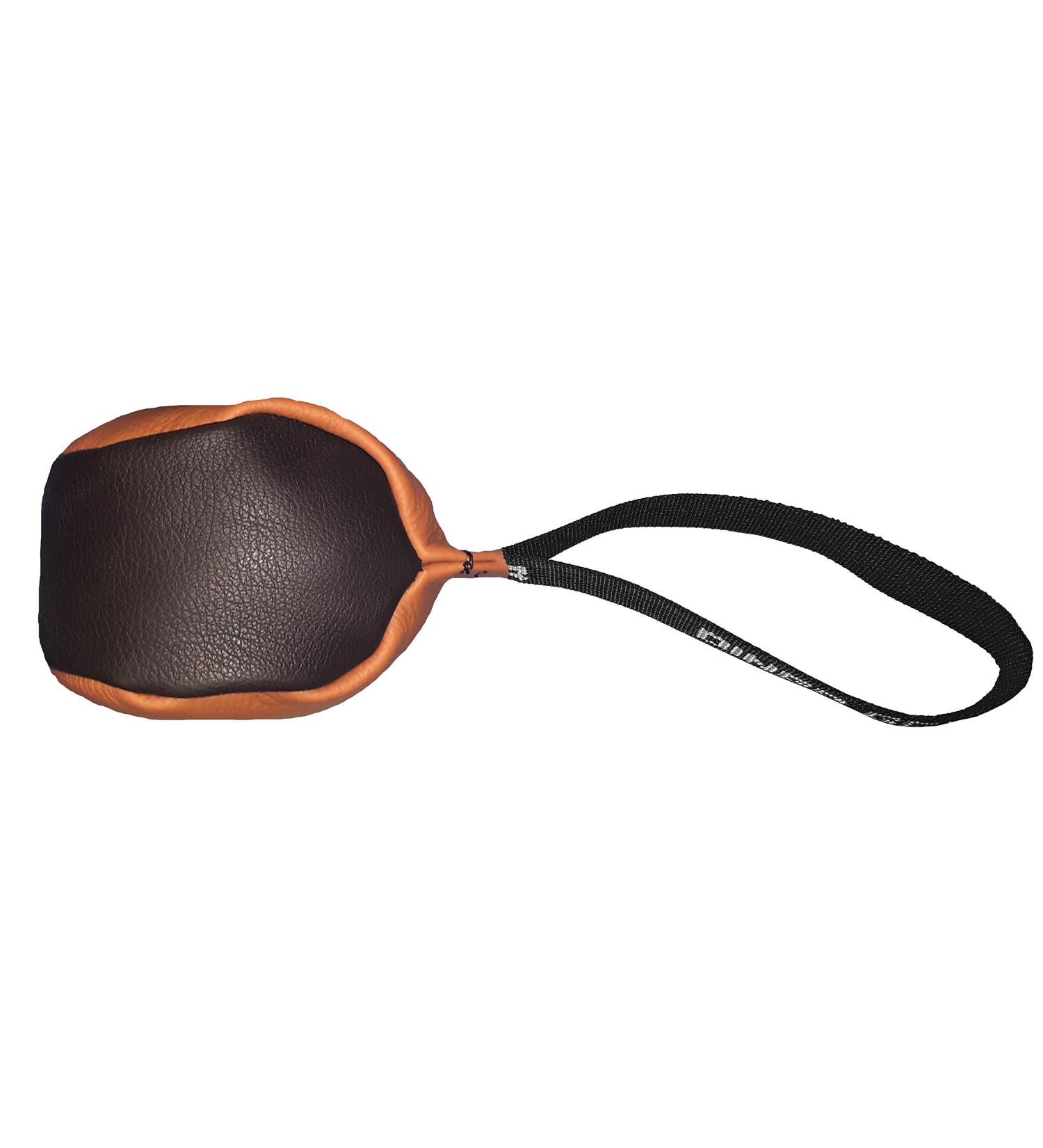 Dingo Gear Soft Real Leaderball with Handle - 11 cm Dog Toy for Retrieving & Rewarding | International Shipping - Buy Online on GoSupps.com