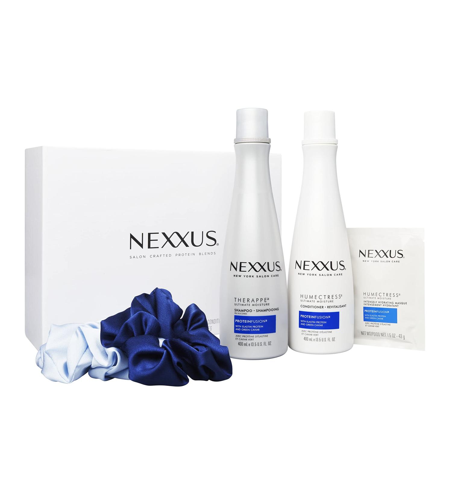 Nexxus Dry Hair Regimen Gift Set: Shampoo, Conditioner, Hair Mask - Therappe & Humectress Beauty Set - Buy Online on GoSupps.com