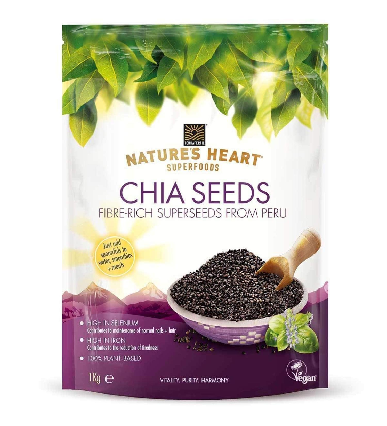 Chia Seeds 1kg Superfood Healthy Diet Energy Meal Smoothie Drink Seeds
