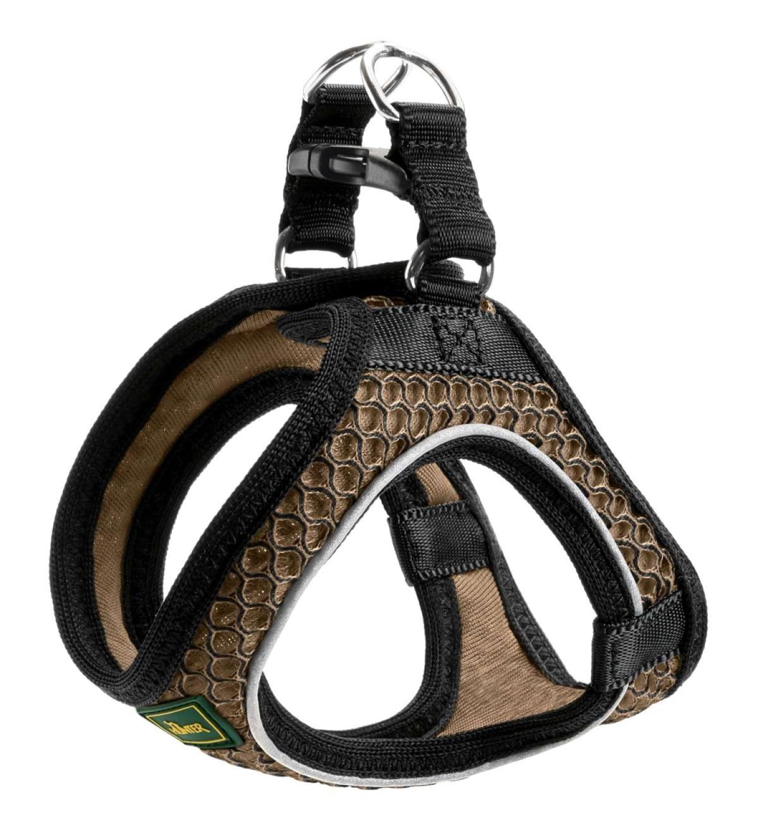HUNTER HILO COMFORT Harness for Small Dogs - Brown XS-S | Mesh Material & Reflective Elements - International Shipping - Buy Online on GoSupps.com