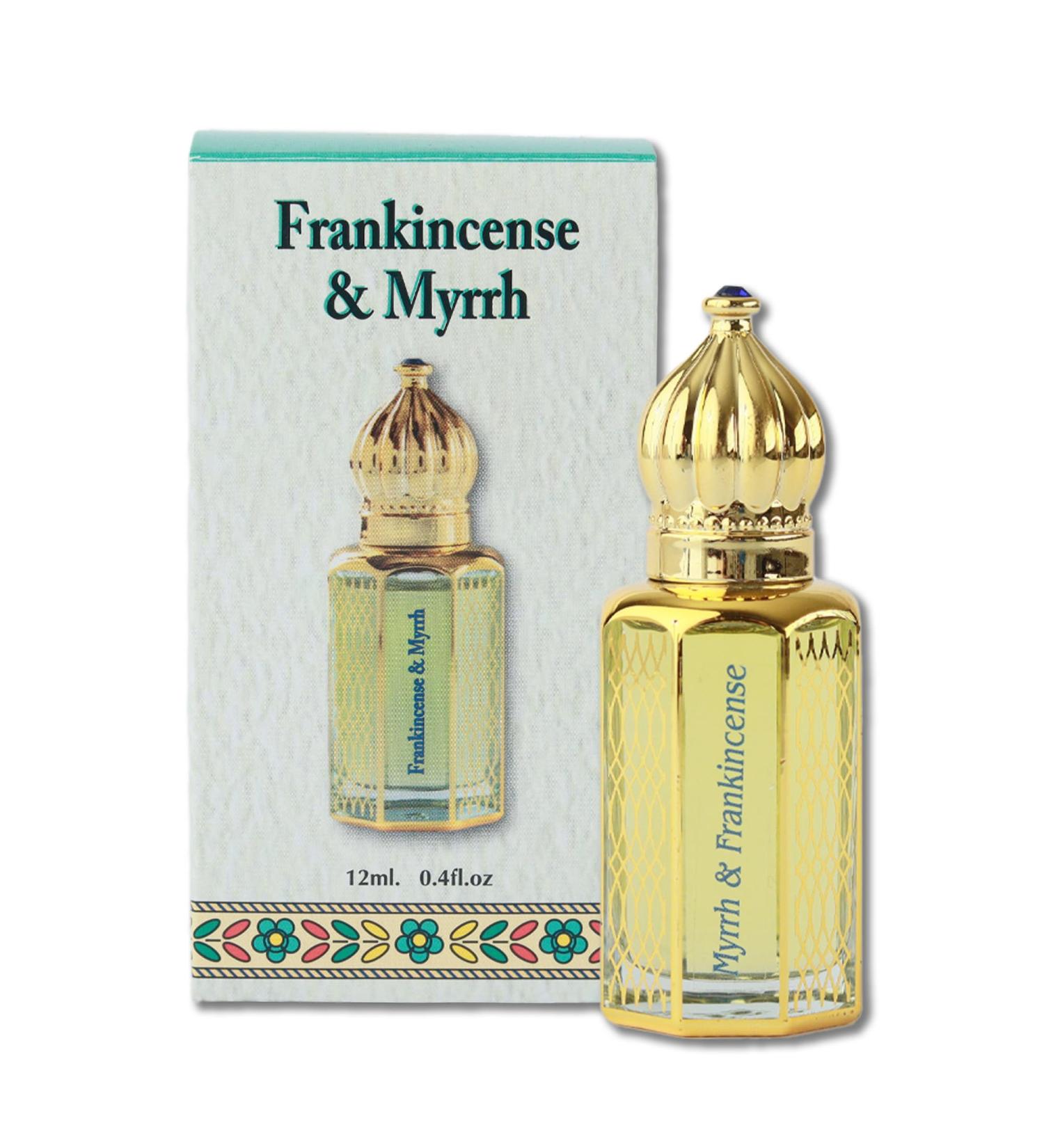 Anointing Oil from Jerusalem - Blessed Frankincense & Myrrh Roll-On 12ml | Holy Oil in Elegant Bottle | Perfect Religious Gift for Prayers & Blessings - Buy Online on GoSupps.com