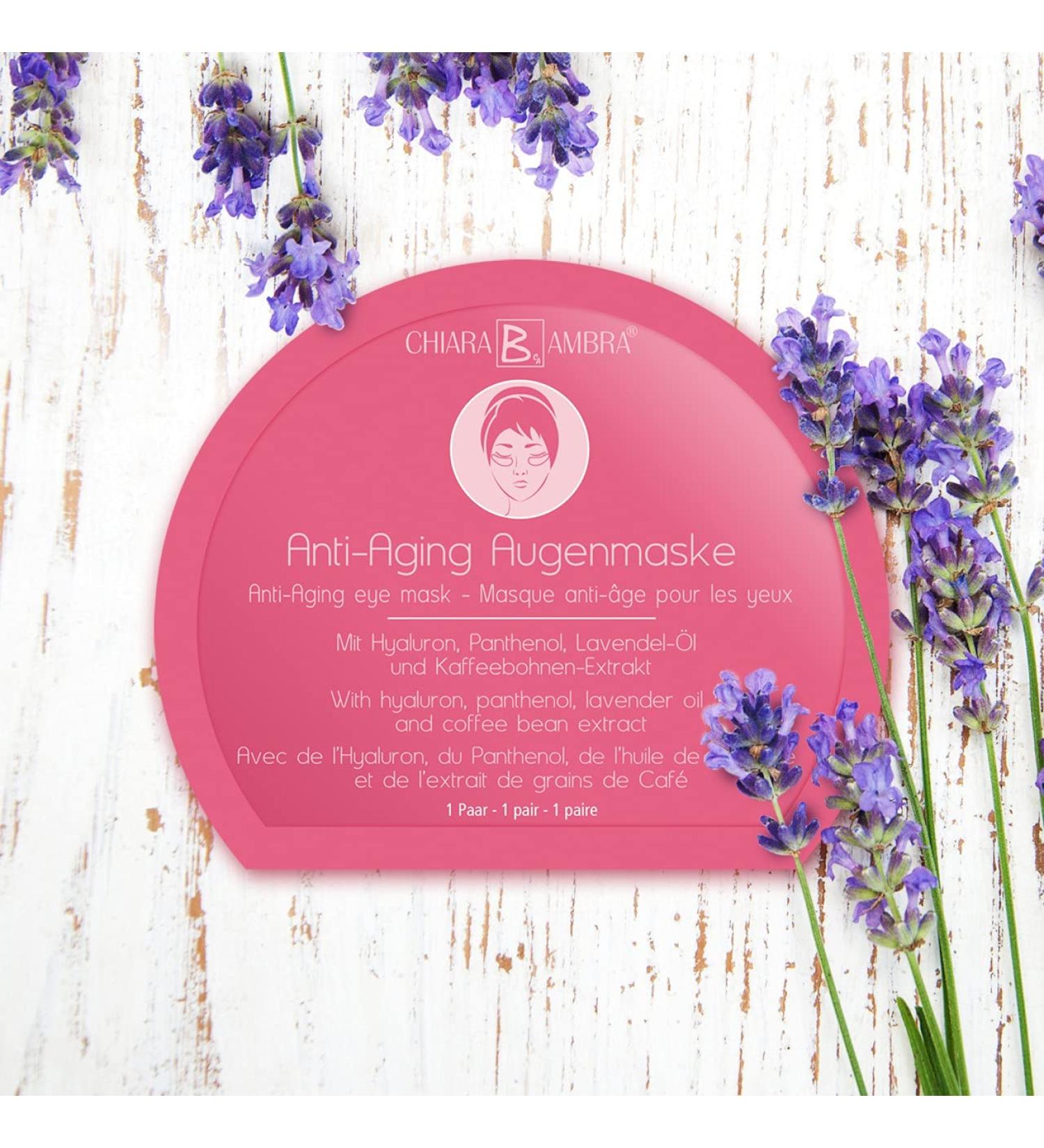 Chiara Ambra Eye Mask Anti-Aging Moisture Booster with Hyaluron Panthenol & Lavender Oil | Reduces Dark Circles & Swelling | Vegan | 6 ml - Buy Online on GoSupps.com