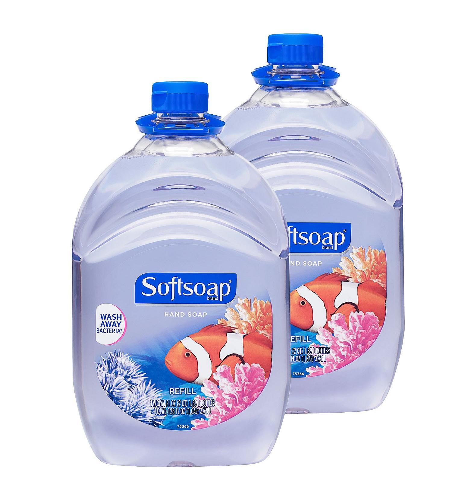 Softsoap Liquid Hand Soap Aquarium Series 64-Ounce Refill Bottle Pack of 2