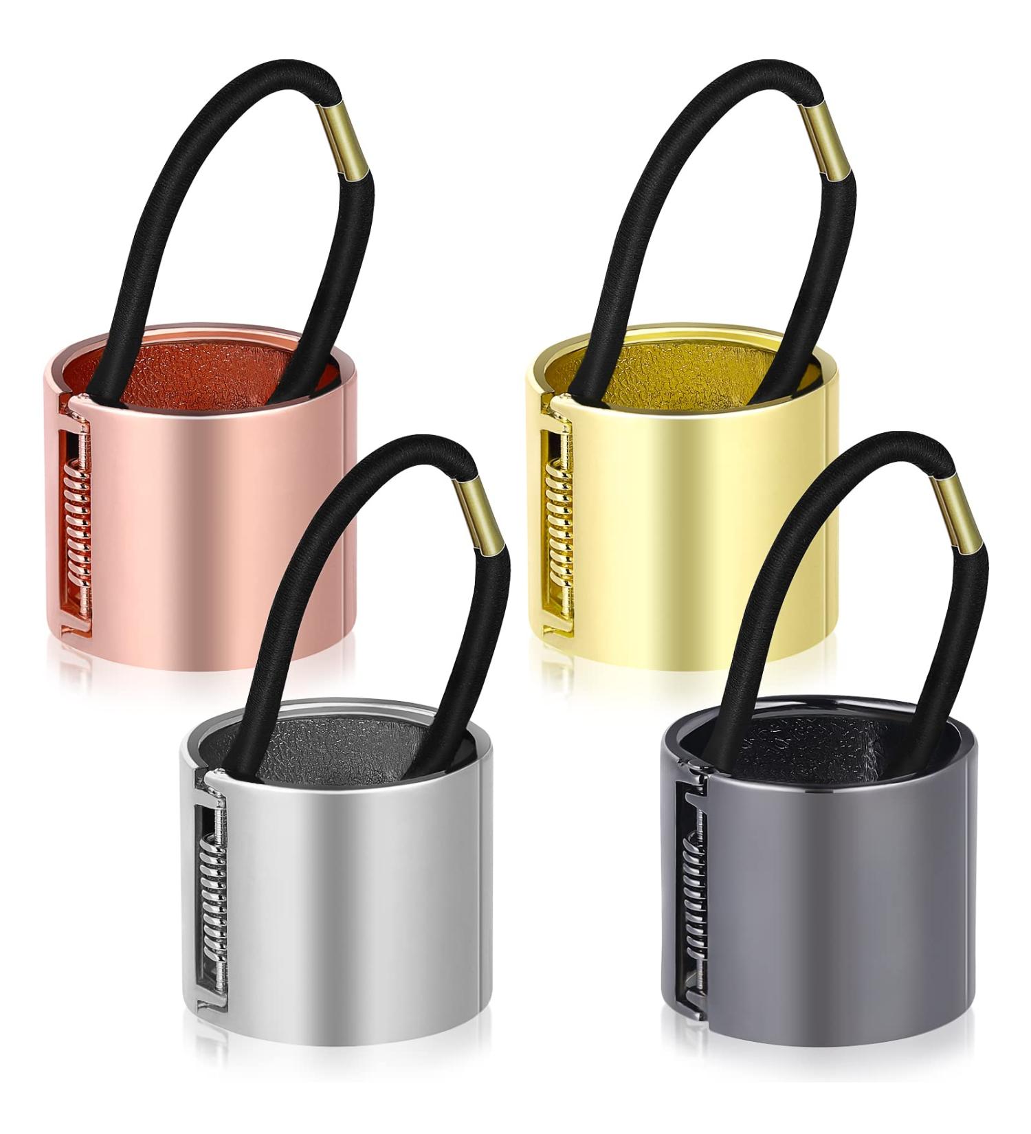 Lurrose 4 Pack Metal Hair Cuff & Elastic Ponytail Holders - Fashion Accessories for Women & Girls | International Shipping - Buy Online on GoSupps.com