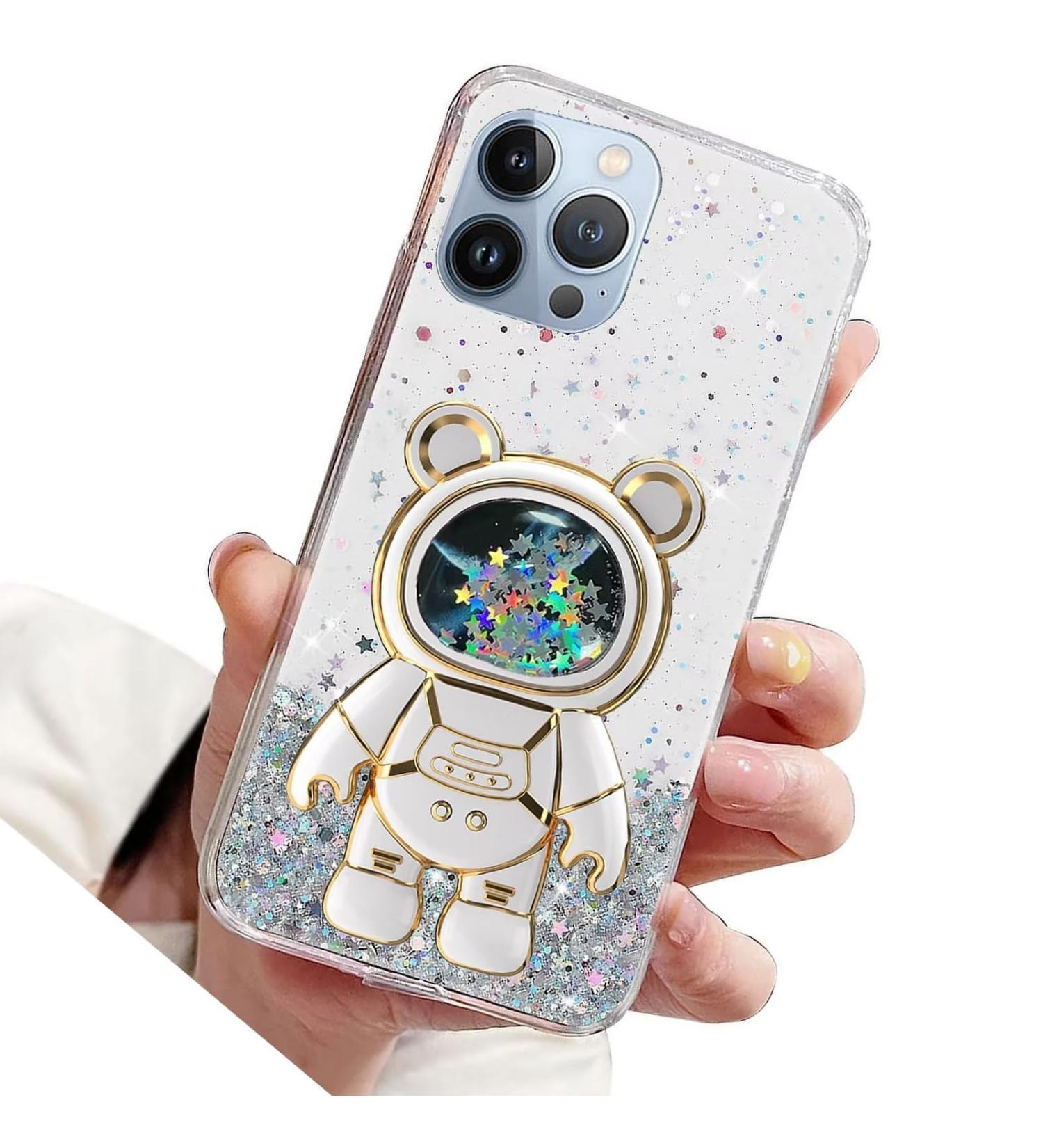 Rnrieyta Miagon B r Astronaut Case for iPhone 13 Pro Max - Cute Girls Glitter TPU Bumper with Kickstand - Ultra Thin Crystal Protection - Buy Online on GoSupps.com