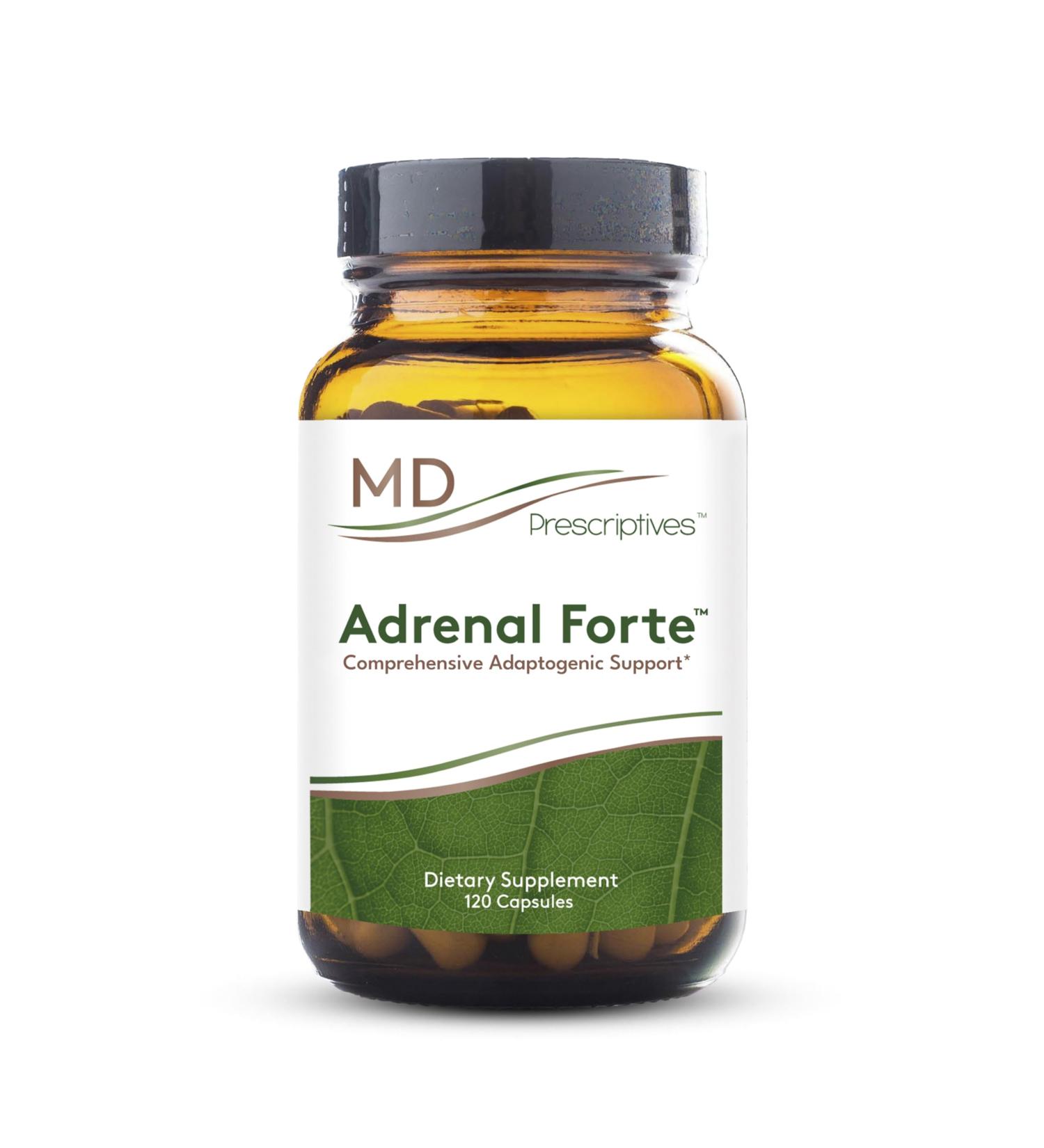 MD Prescriptives - Adrenal Forte - Adrenal Support Supplement* with Ashwagandha & Rhodiola - 120 Capsules - Buy Online on GoSupps.com