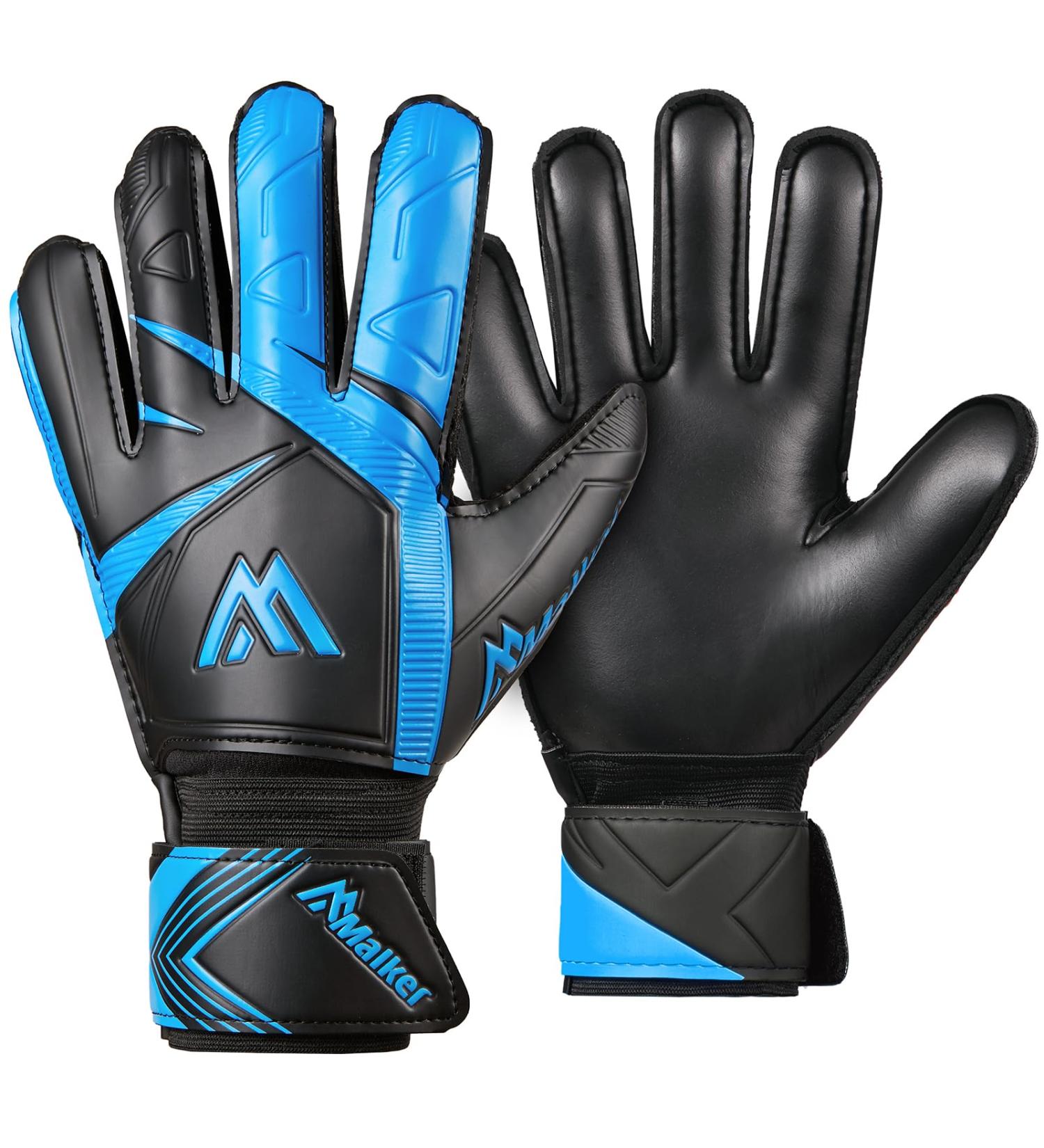Buy Malker Goalkeeper Gloves - Non-Slip Latex Palm for Kids & Teens - Strong Grip Football Training Gloves in Awakened Blue Size 10 - Buy Online on GoSupps.com