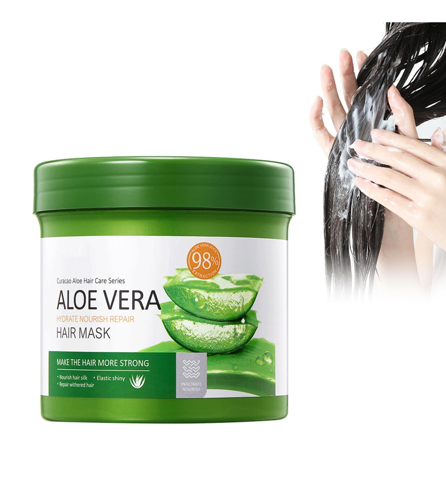 Masque Capillaire L'aloe Vera Masque Capillaire La K ratine Masque Capillaire Hydratant Masque Capillaire R parateur En Profondeur Prendre Soin Des Cheveux Hydrater Et Lisser Les Cheveux 500g - Buy Online on GoSupps.com