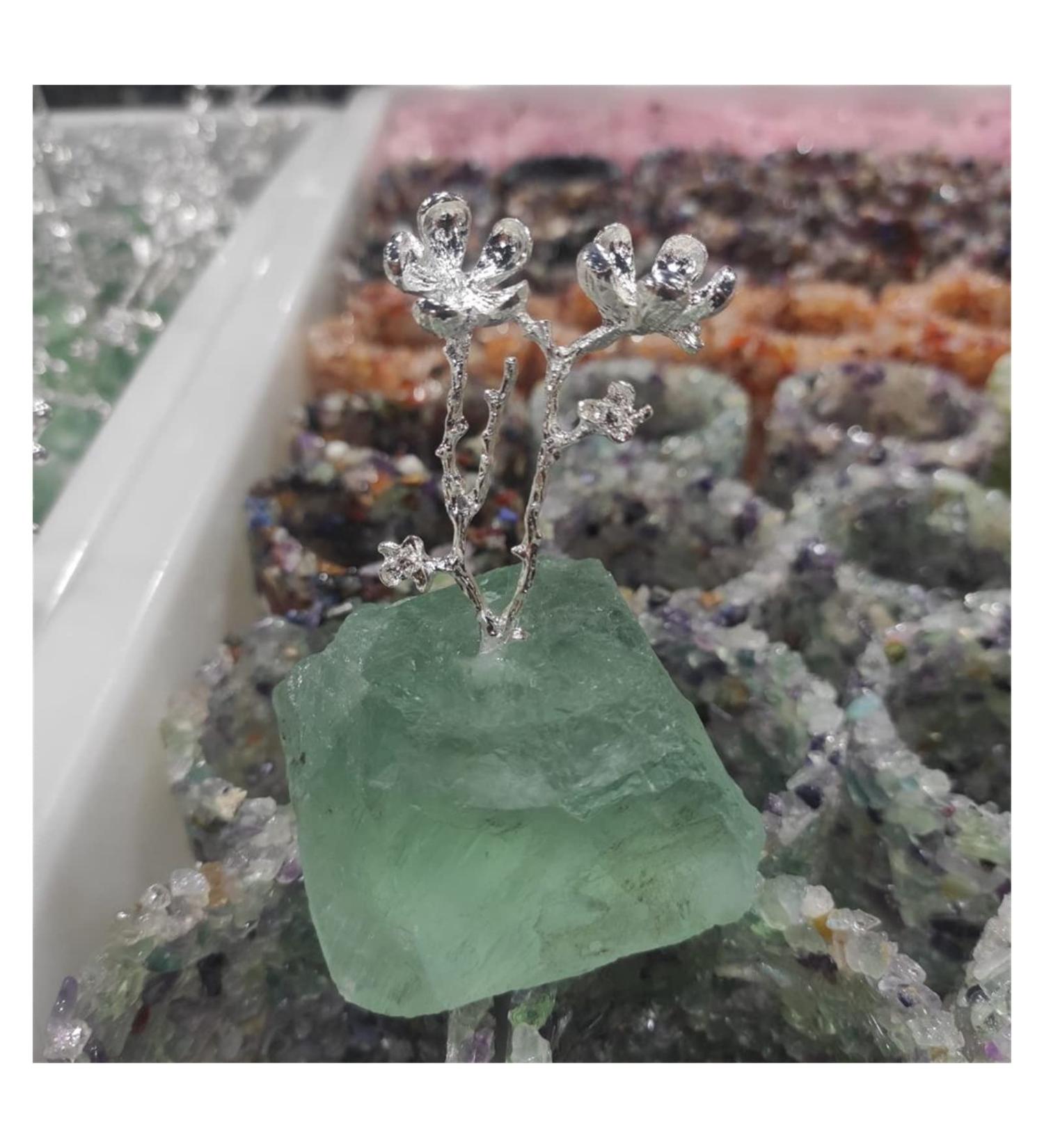 Natural Crystal Rough 1pcs Natural Green Fluorite Quartz Crystal Cluser Rough Quartz Point Stone Specimen Orange Stones Stone Mineral Specimen - Buy Online on GoSupps.com