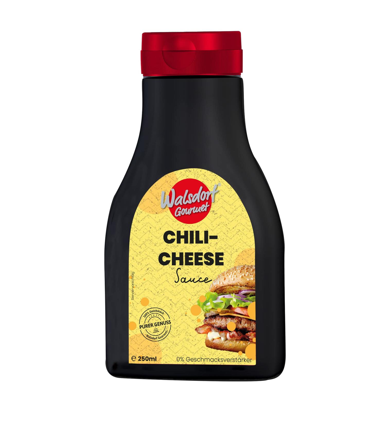 Walsdorf Gourmet Chili Chili Saice 250 ml Tube/cheese sauce made from high -quality ingredients/creamy sharp aftermath dip cheese dip/delicious cheese sauce without flavor enhancers 250 ml (1 Pack)