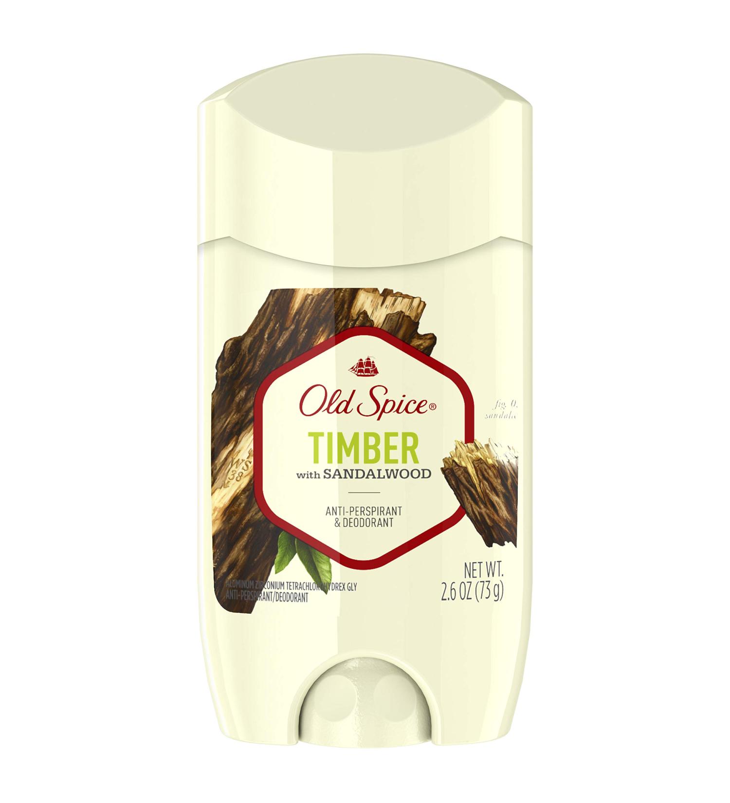 Old Spice Fresher Collection Anti-Perspirant & Deodorant Timber - 2.6 oz Pack of 3