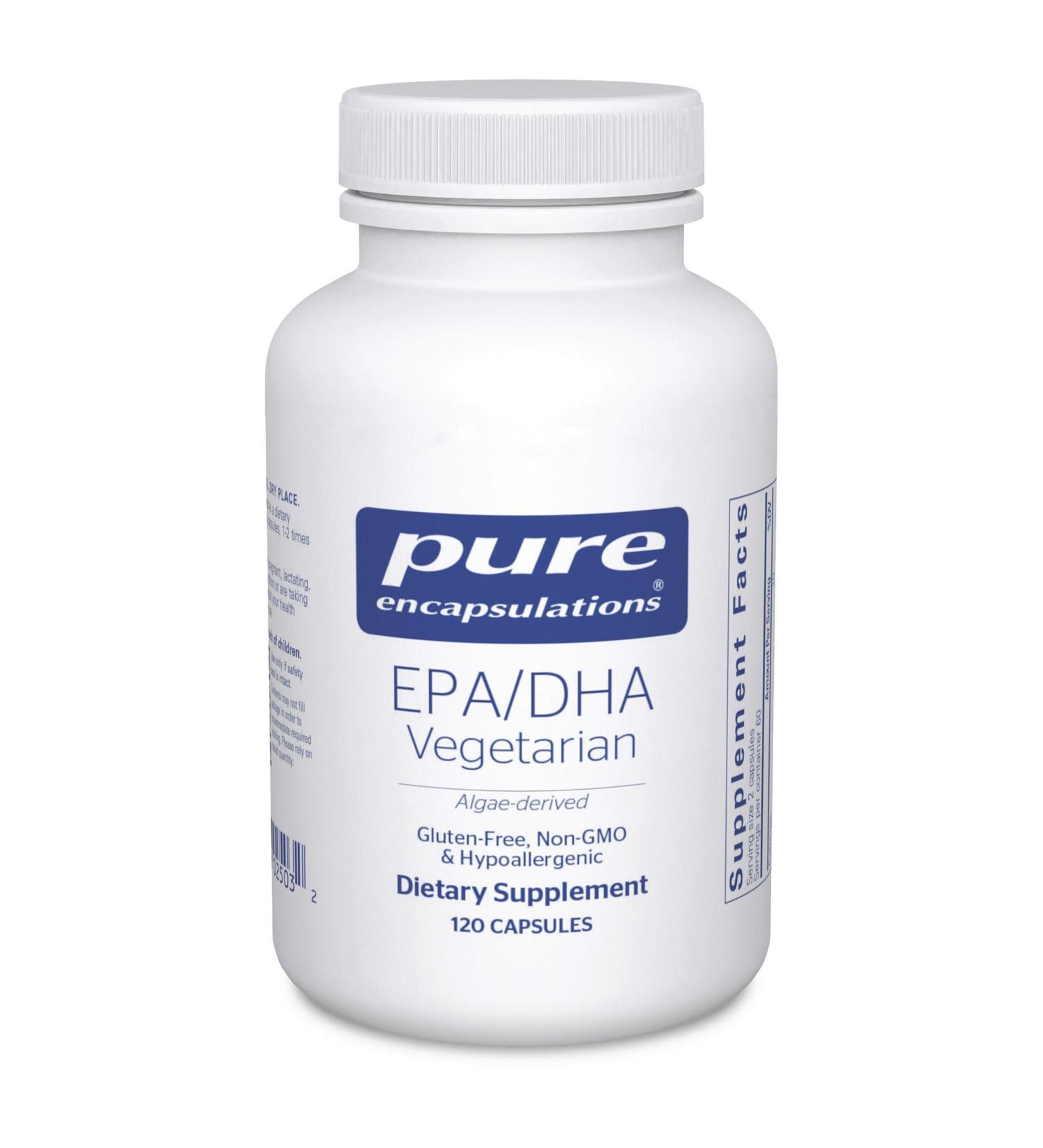 Pure Encapsulations EPA/DHA Vegetarian | Algae-Derived EPA and DHA to Support Cardiovascular Health and Daily Wellness | 120 Capsules* - Buy Online on GoSupps.com