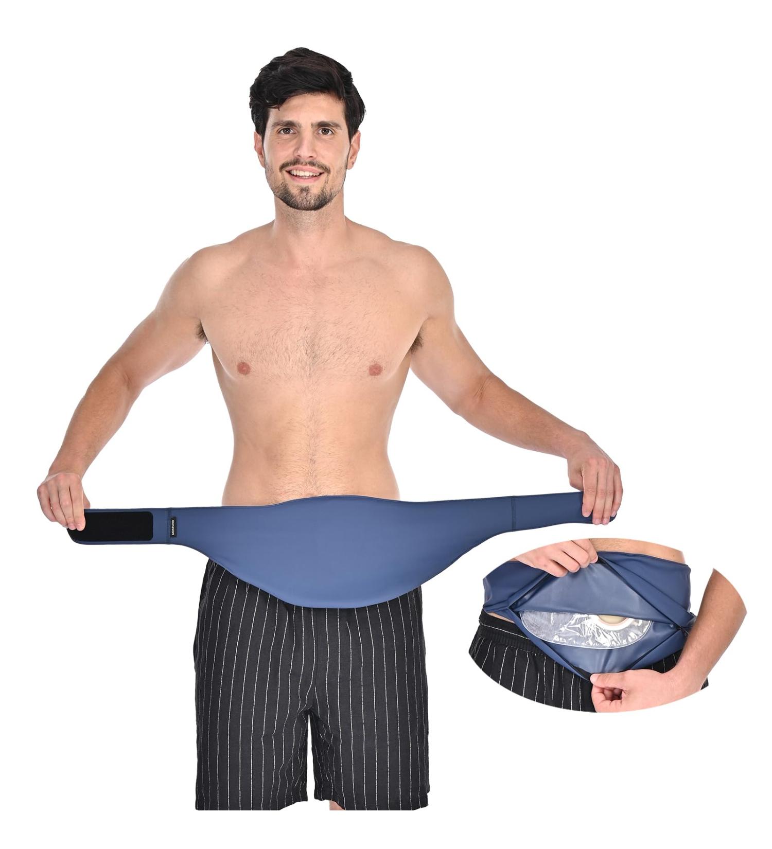 Stylish Ostomy Bag Covers for Men & Women | Blue Large - Compatible with All Colostomy Bags | Perfect for Sports & Daily Use - Buy Online on GoSupps.com