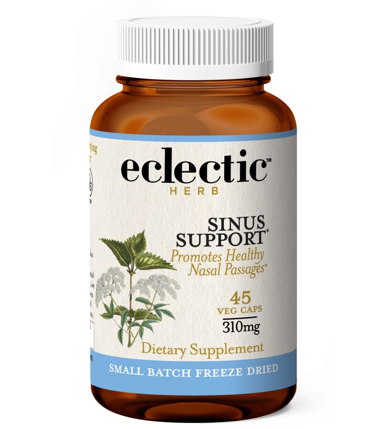 ECLECTIC INSTITUTE Sinus Support | 45 CT | 310mg Freeze Dried Fresh | Peak Plant Power - Buy Online on GoSupps.com
