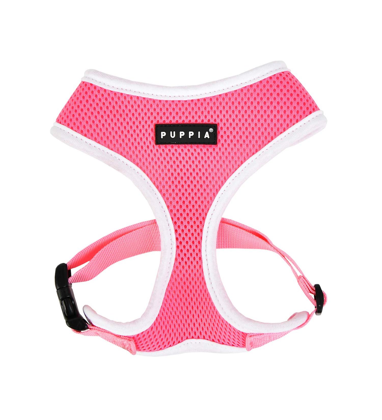 Puppia Soft Harness II | Comfortable & Adjustable Pink Dog Harness for Small & Medium Dogs - Buy Online on GoSupps.com