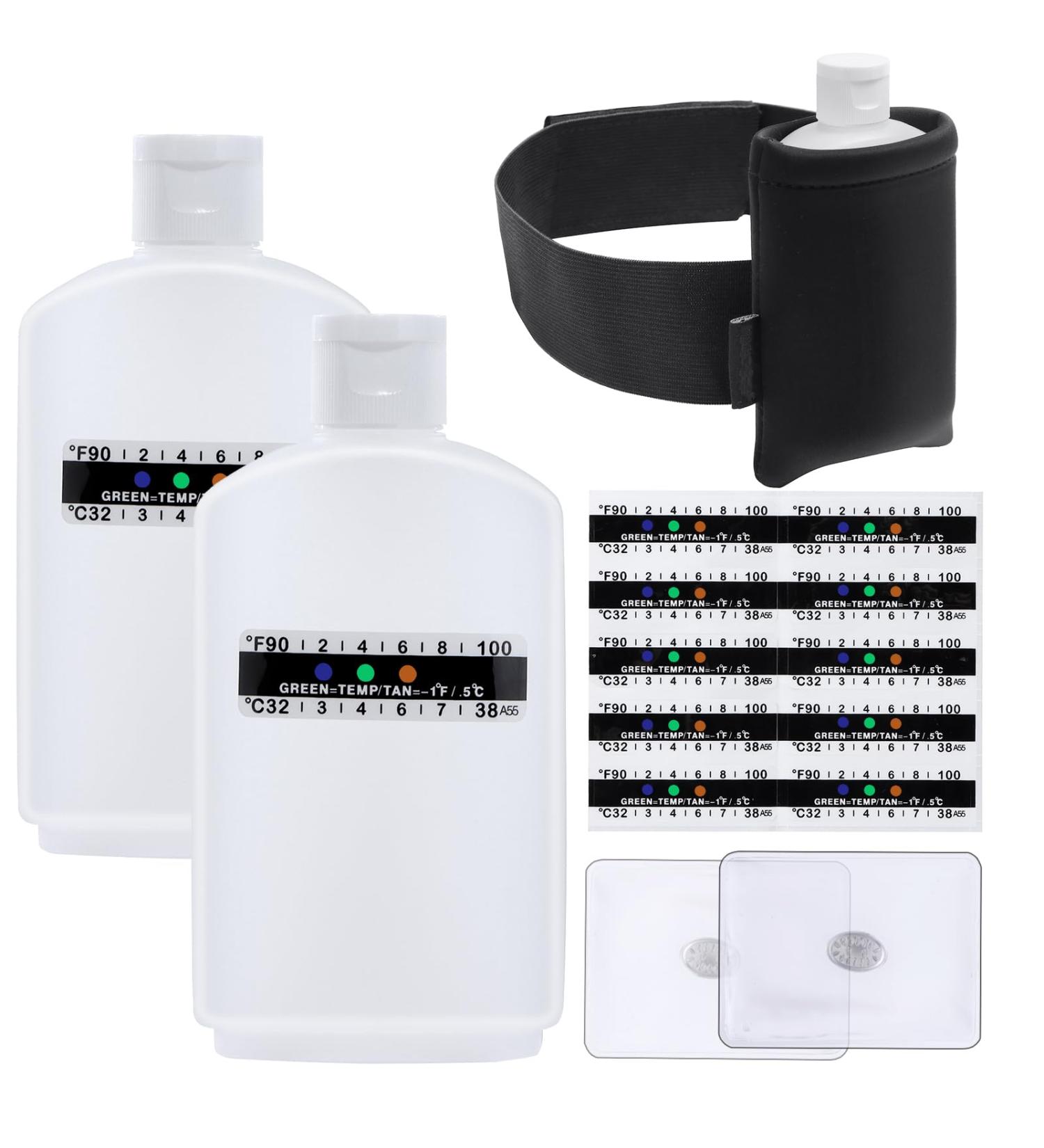 16 Pcs Urine Test Complete Kit with Portable Bottles, Gel Bag, Test Strips, and Neoprene Bag - Buy Online on GoSupps.com