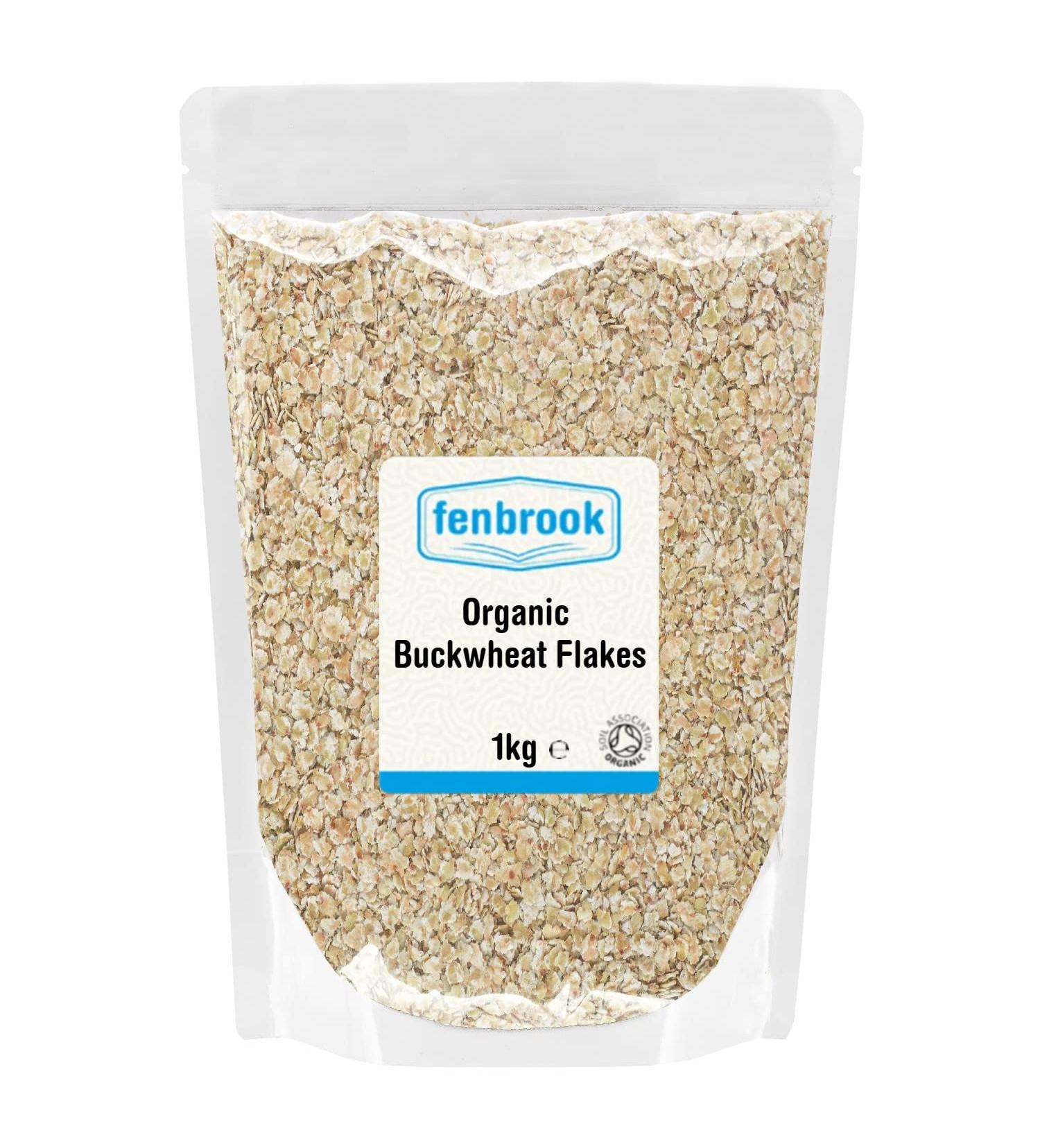 1kg Fenbrook Organic Buckwheat Flakes | Certified Organic Cereal - Buy Online on GoSupps.com