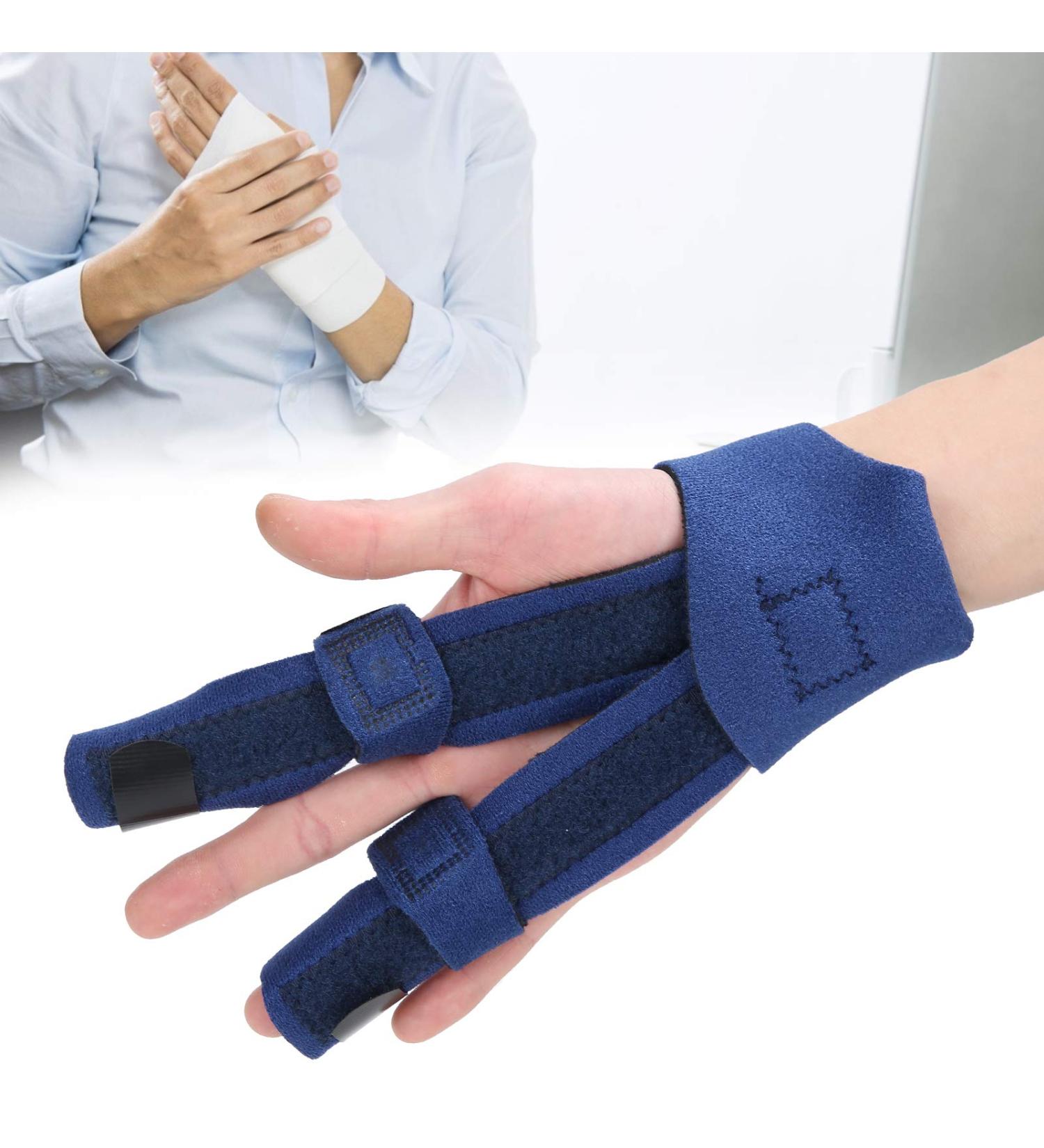 YUYTE Two Fingers Splint - Adjustable Support Brace for Broken Fingers Injuries Arthritis & Pain Relief | International Shipping - Buy Online on GoSupps.com