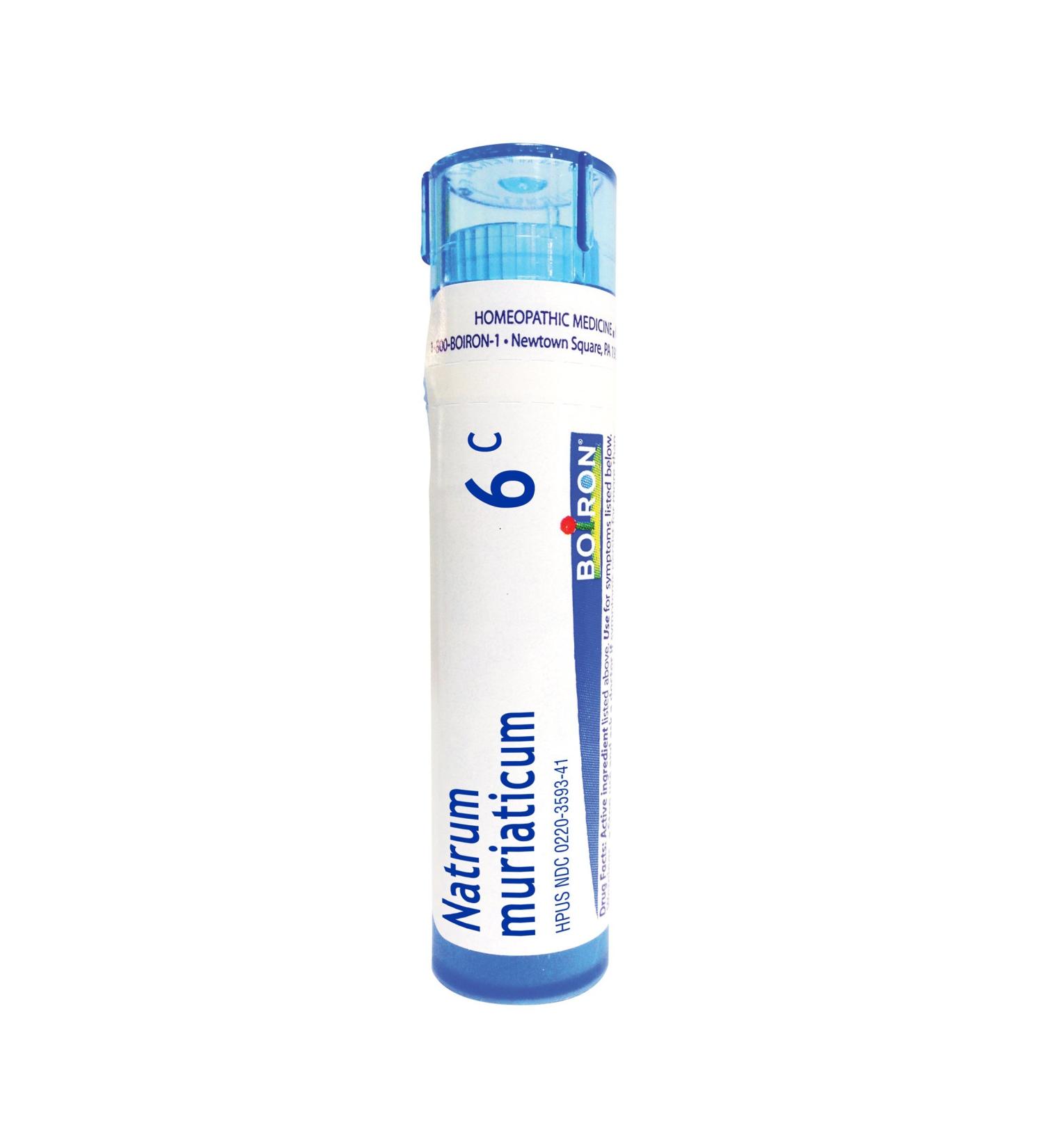 Buy Boiron Natrum Muriaticum 6C Homeopathic Remedy for Runny Nose | 80 Pellets | International Shipping Available - Buy Online on GoSupps.com