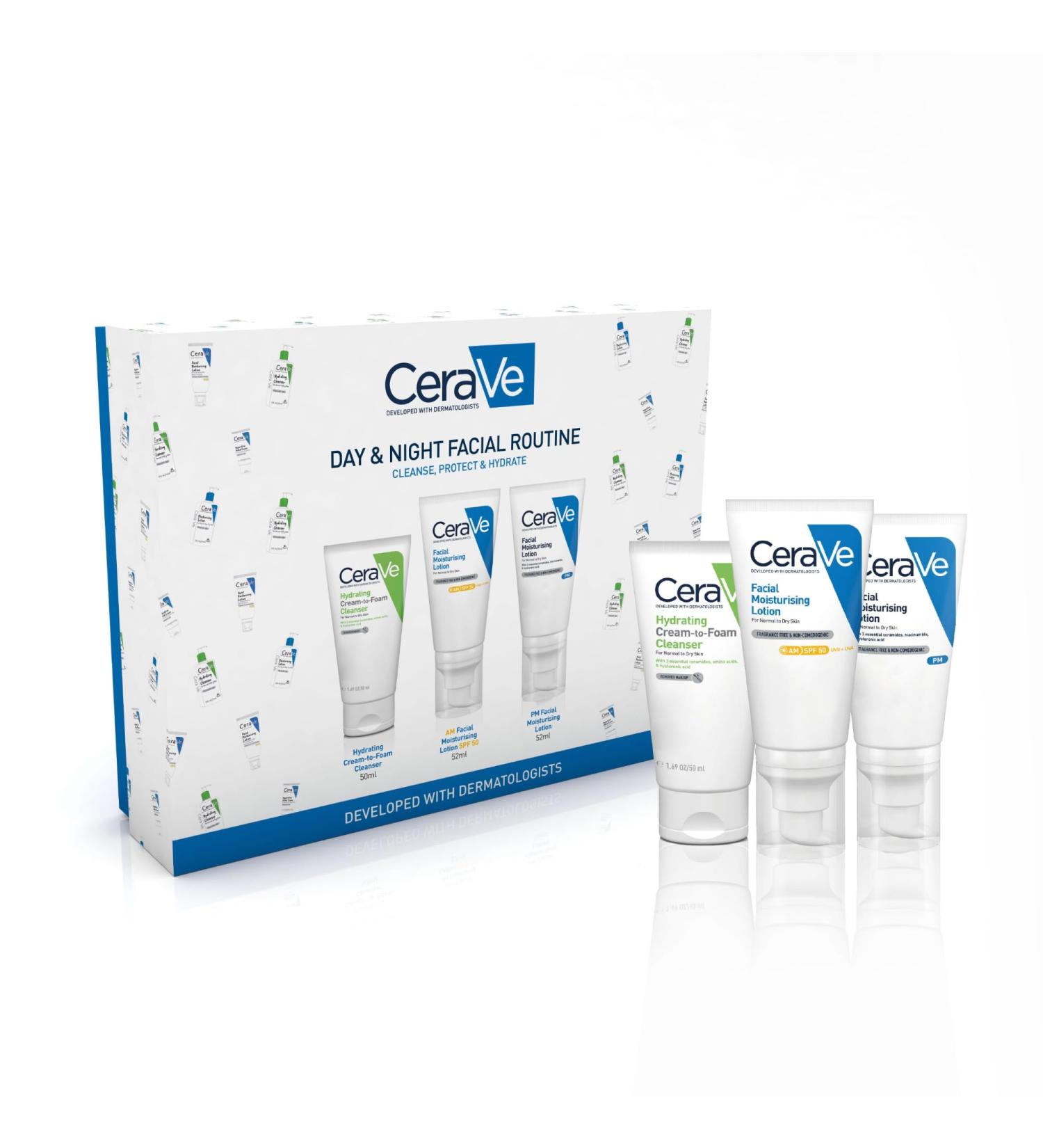 CeraVe Day & Night Facial Hydration Routine - Buy Online on GoSupps.com