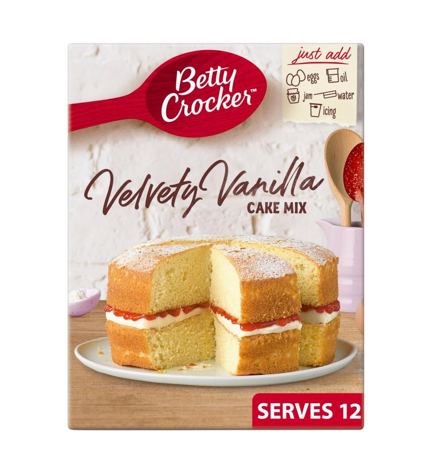 Betty Crocker Velvety Vanilla Cakes Mix 425g - Buy Online on GoSupps.com