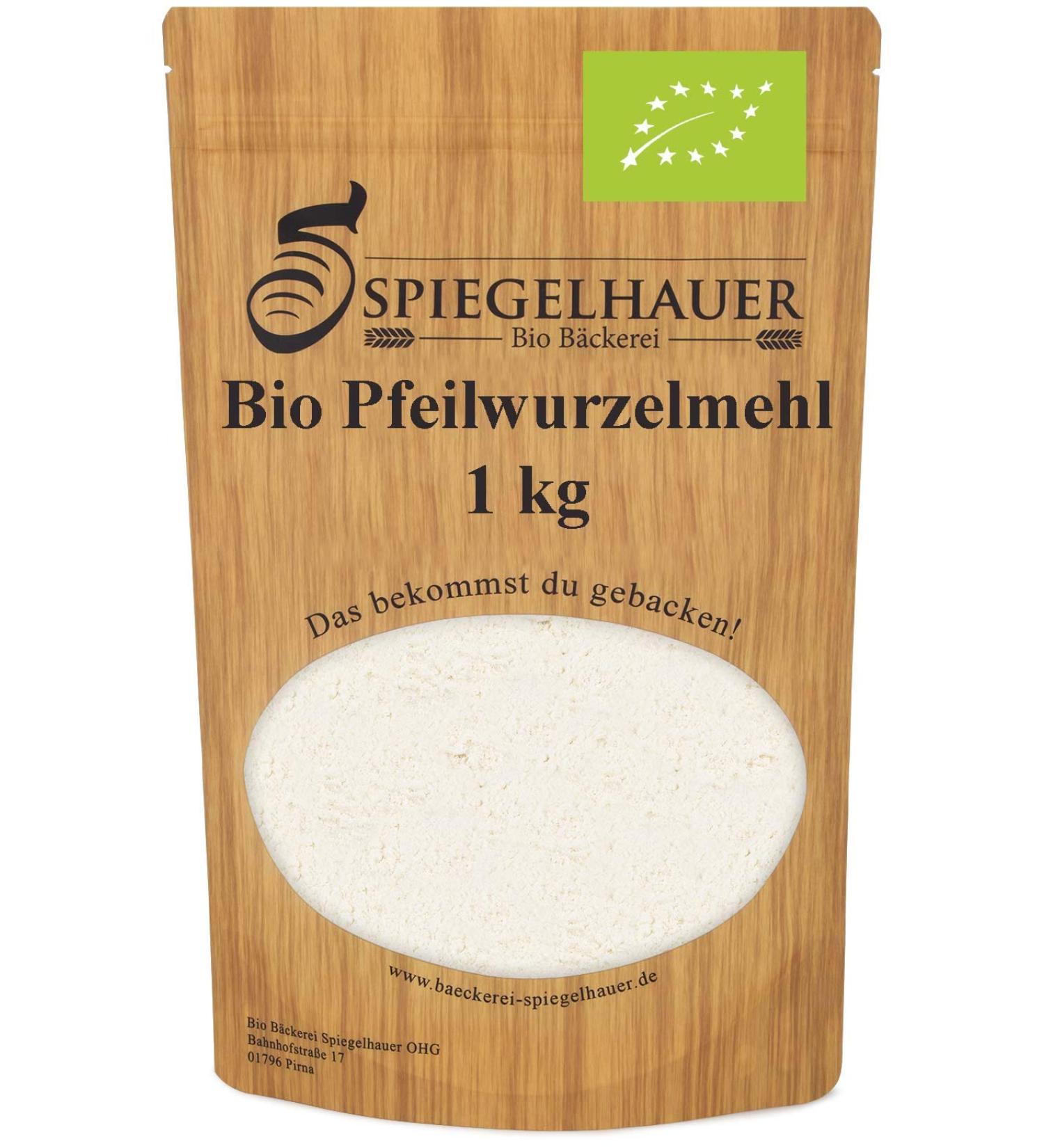 Buy Organic Arrowroot Flour 1 kg - Gluten-Free Binding Agent & Egg Substitute | Premium Arrowroot Powder for Baking & Cooking - Buy Online on GoSupps.com