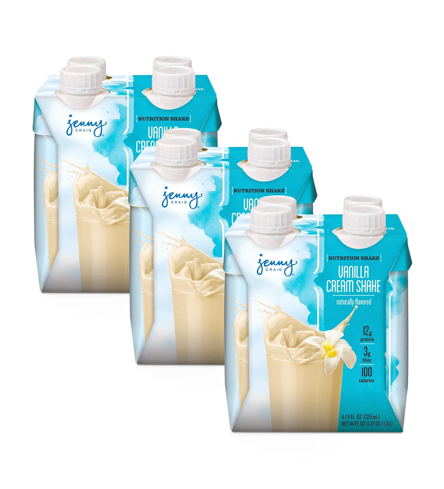Jenny Craig Vanilla Cream Shake - 12 Pack Ready-to-Drink Protein Shake - Buy Online on GoSupps.com