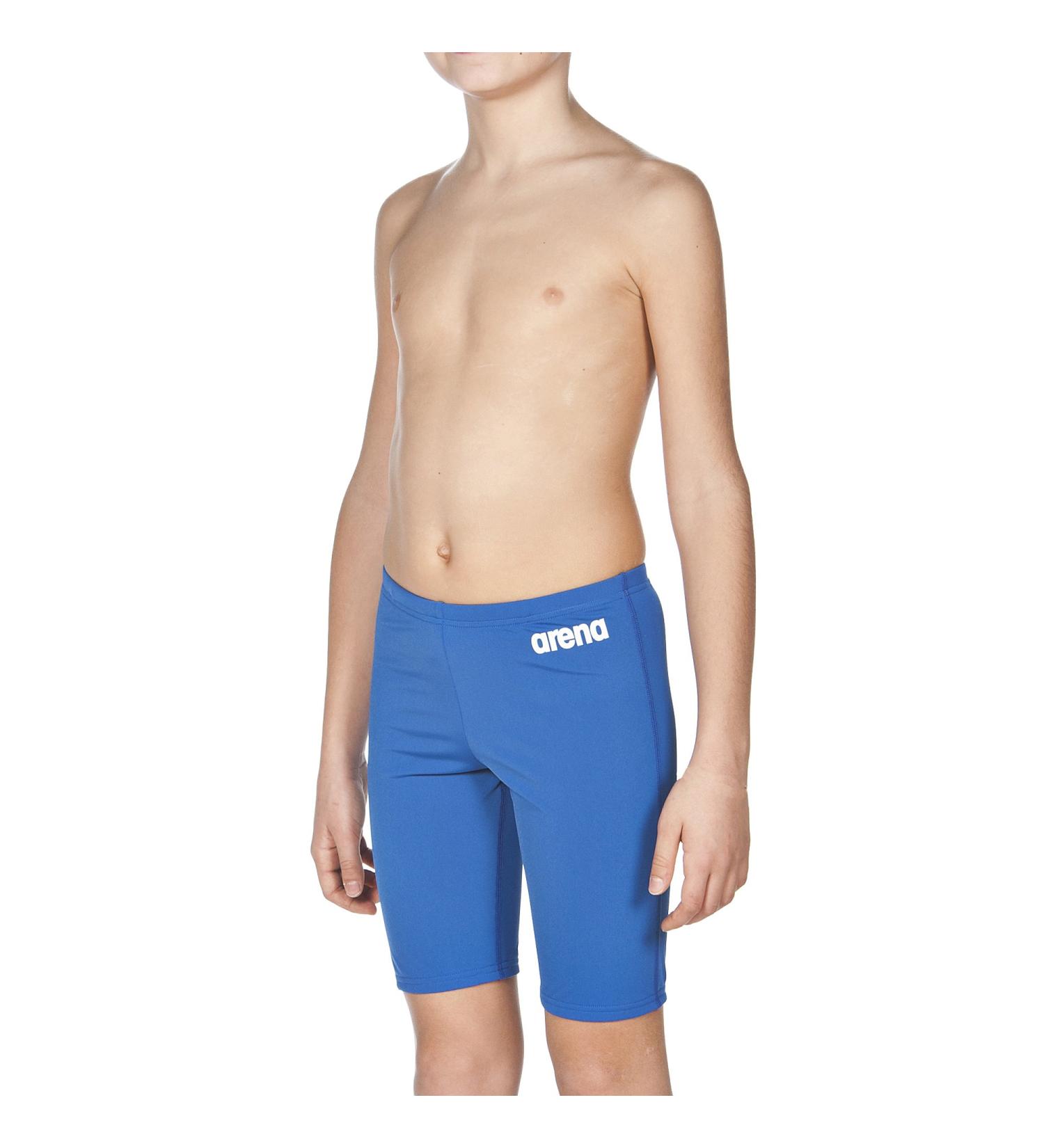 Buy Arena Solid Junior Boys Swimming Trunks - Chlorine-Resistant MaxLife Jammers with UV Protection 50+ - Buy Online on GoSupps.com