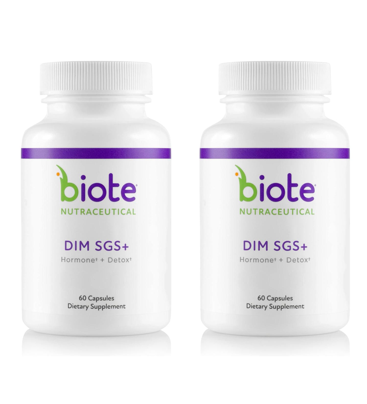 Buy Bio-TE Nutraceuticals DIM SGS Plus 2-Pack - Hormonal Balance & Detox Support - 120 Capsules for Optimal Health - Buy Online on GoSupps.com