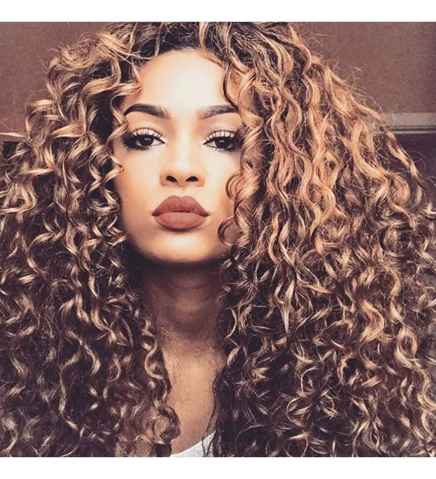 Saupa Lace Front Wig Human Hair Lace Wig Real Hair Peruecke Human Hair Wig Long Hair Wig Brazilian real hair wig curly for women brown
