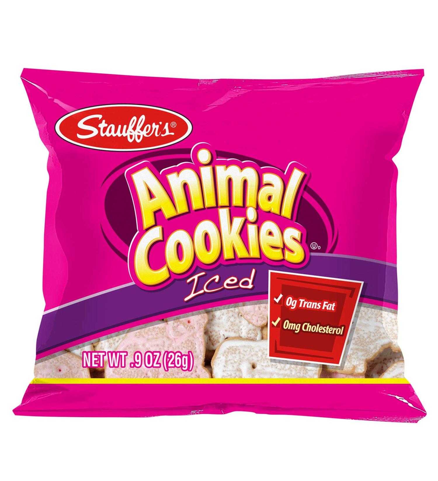 Stauffer's Iced Animal Cookies - Mini Snack Packs, 0.9 Oz. Each (Set of 20) - Buy Online on GoSupps.com