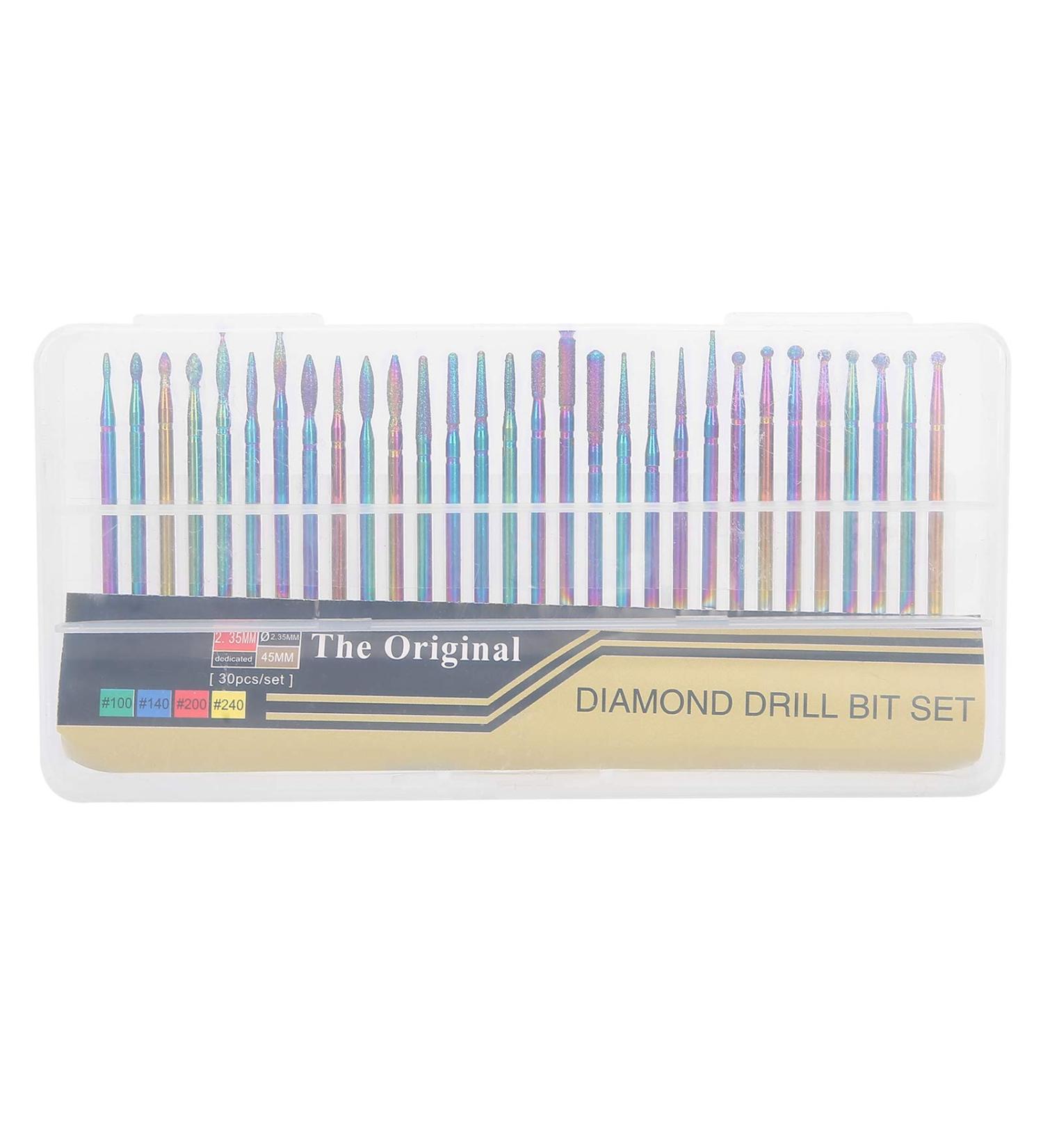 30pcs Art Nail Tools Set - Nail Polishing Heads Drill & Dead Skin Remover for Perfect Manicure & Pedicure - Buy Online on GoSupps.com