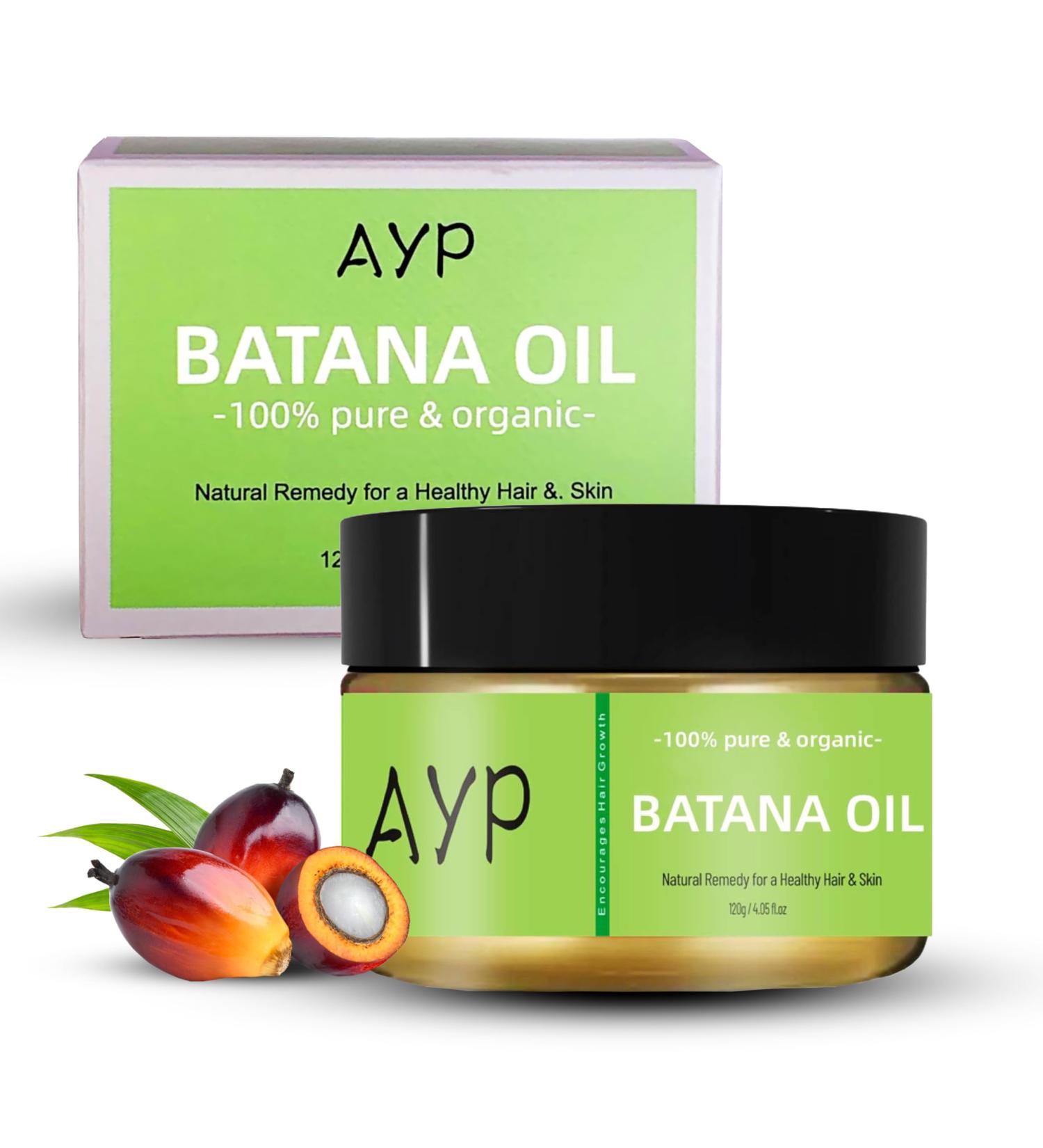 AYP Raw Batana Oil 120g - 100% Pure Organic - for Hair Growth Treat Dry Damaged Hair Moisturizes Hair and Scalp - Suitable for all Hair Types - Buy Online on GoSupps.com