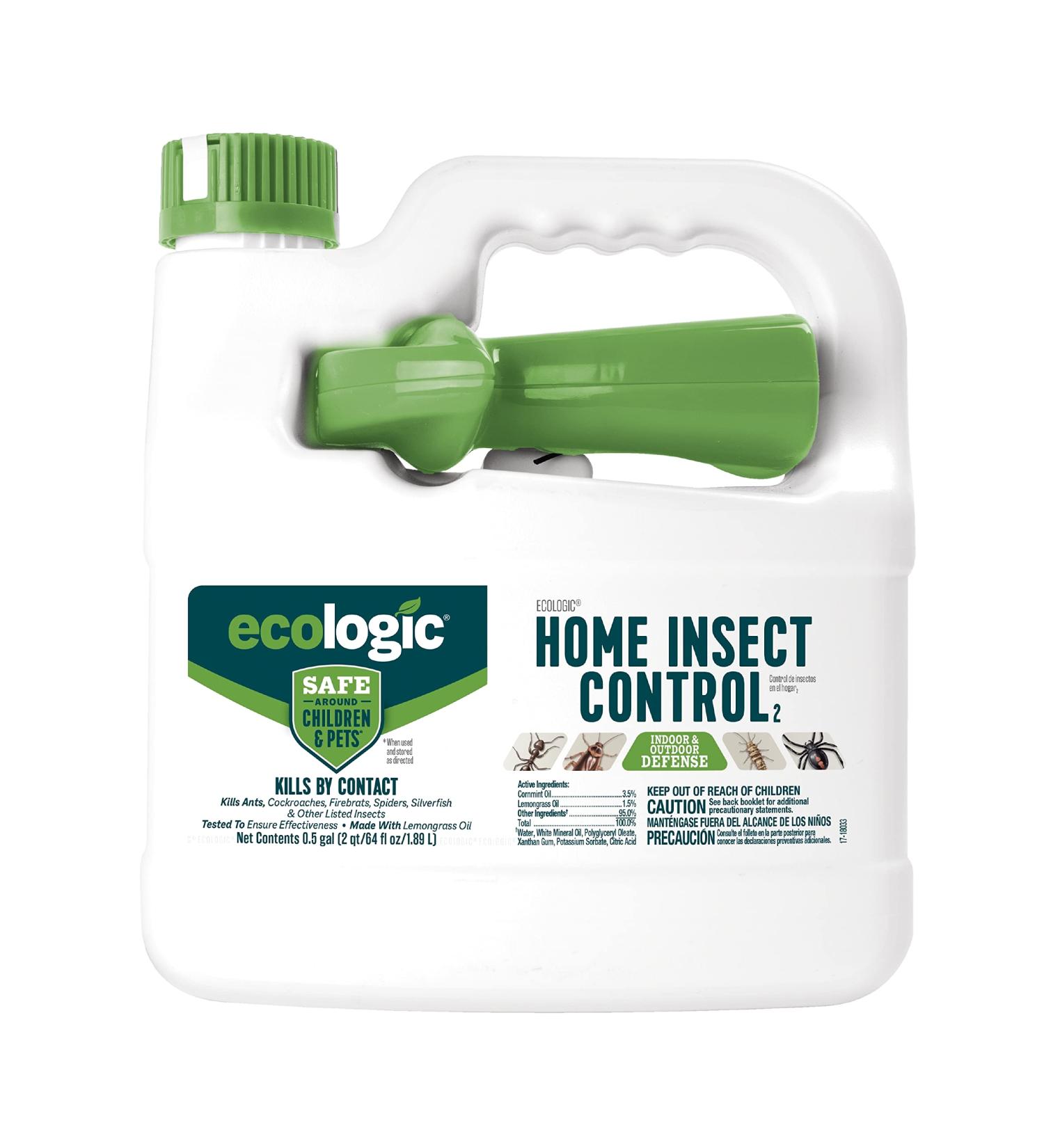 Ecologic Home Insect Control 64 fl oz - Kills Ants, Cockroaches, Spiders & More - Buy Online on GoSupps.com