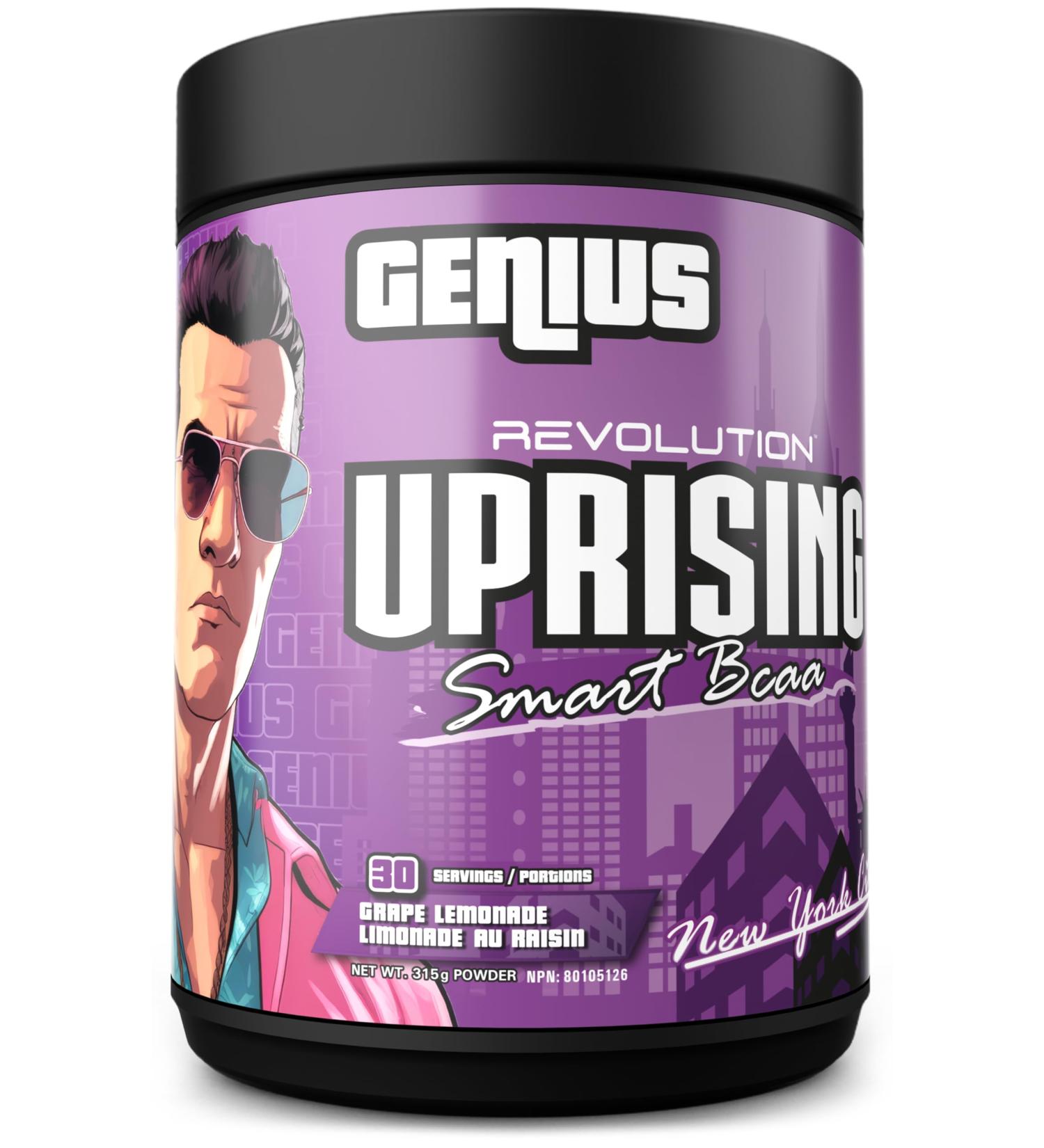 Revolution Nutrition Uprising Genius BCAA 3:1:2 Lion's Mane Nootropics Formula 315g 30 Servings Grape Lemonade Grape Lemonade 315g - Buy Online on GoSupps.com