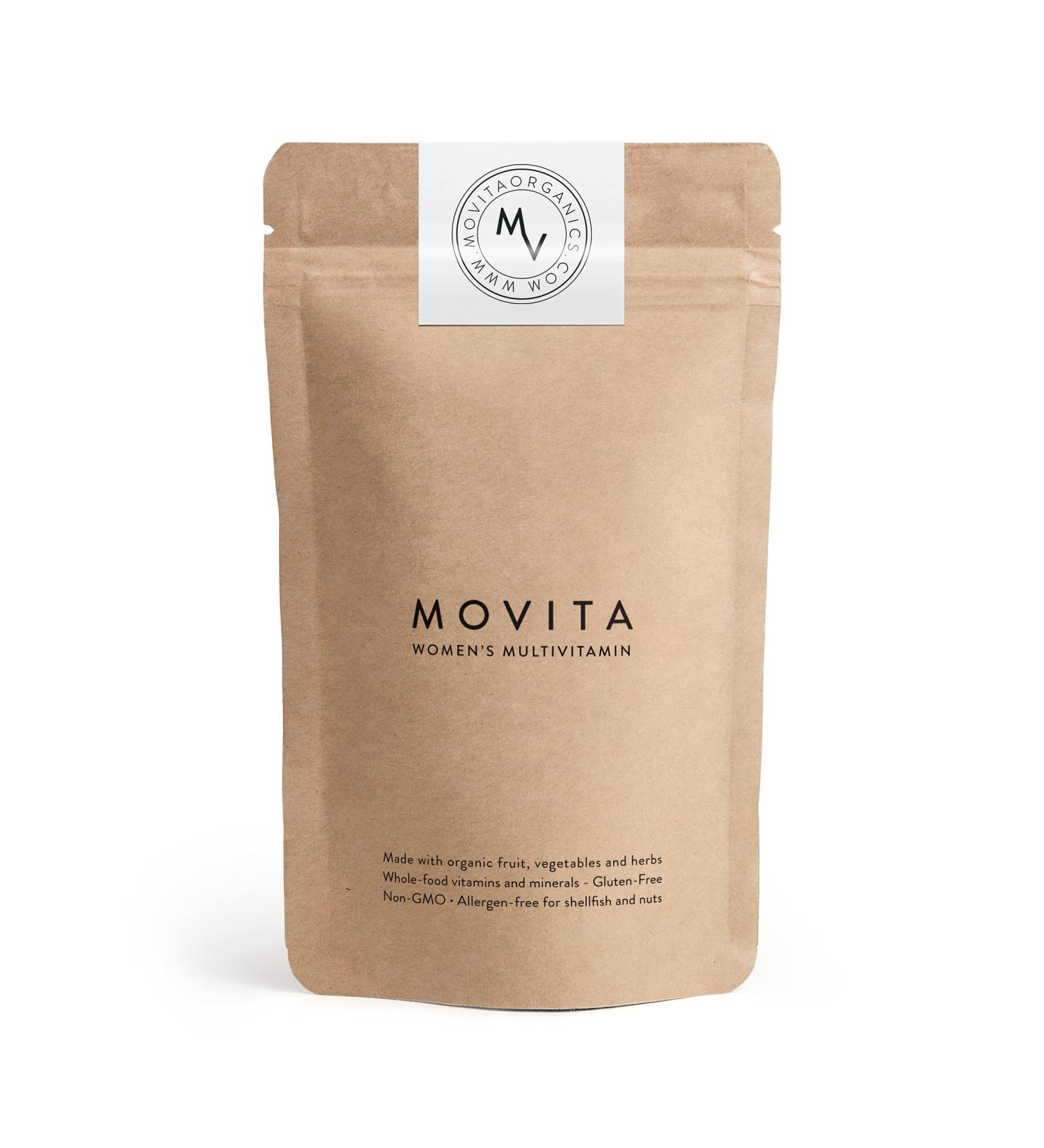 Movita Women's Daily Multivitamin - Organic Vegan-Friendly Whole Foods - 30 Day Supply (Refill Pouch) - Buy Online on GoSupps.com