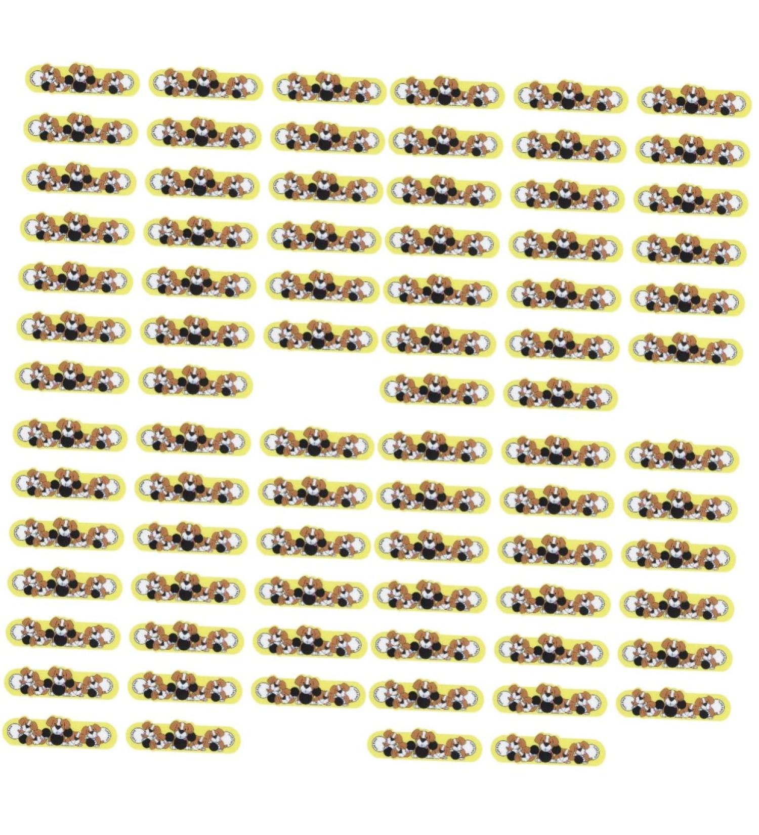 Toyvian Kids Forehead Stickers 80 Pcs - Baby Liquid Crystal Fever Indicator Strips - Toddler Temperature Sensing Stickers - Yellow/Brown - 7.5x2.5cm - Pack of 4 - Buy Online on GoSupps.com