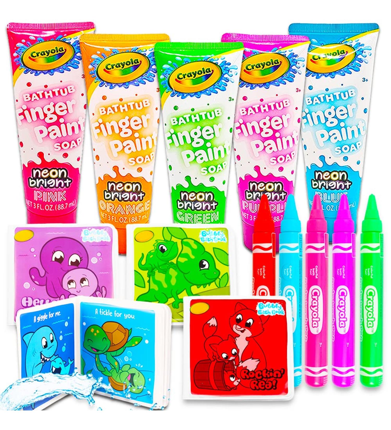 Crayola Bath Super Set - 13 Pc Set: 5 Bath Paint Soap Tubes, 5 Bath Pens, 3 Bubble Bath Tubes - Buy Online on GoSupps.com