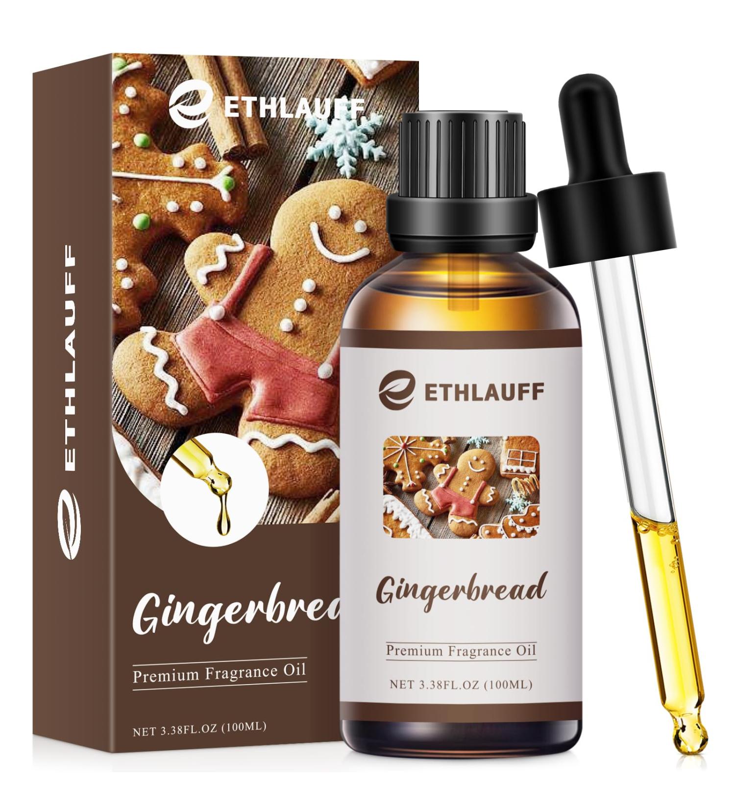 Premium Gingerbread Fragrance Oil 100ml - Essential Oil for Diffusers Candles Soap Making & Bath Bombs - Buy Online on GoSupps.com