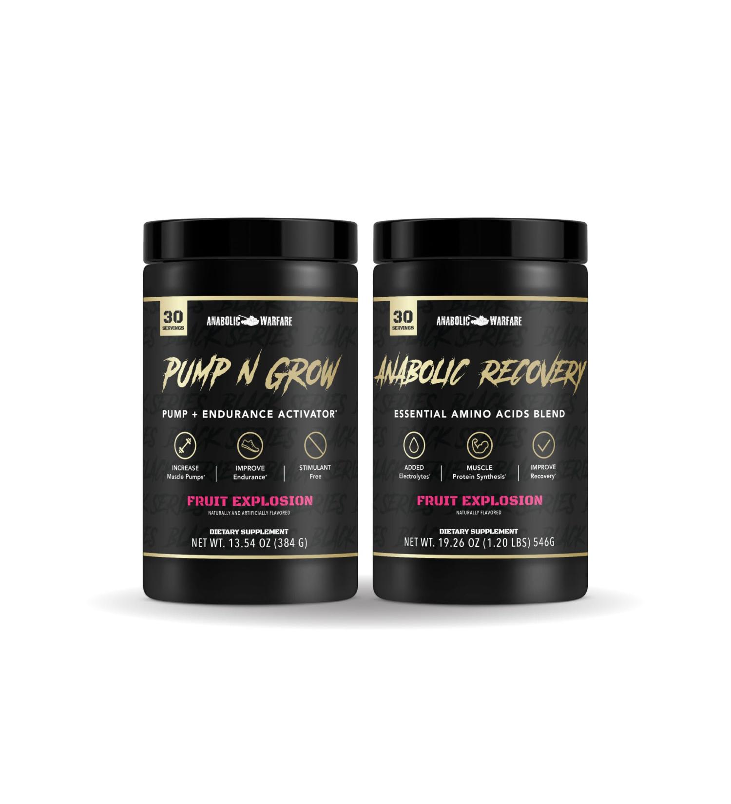 Anabolic Warfare Recovery + Pump-N-Grow Stack Muscle Recovery Hydration & Pump Support Bundle - Buy Online on GoSupps.com
