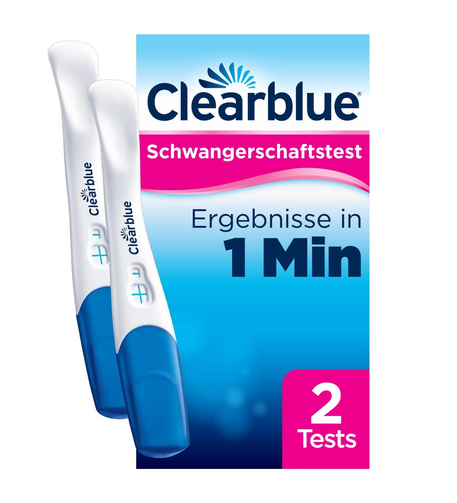 Clearblue Pregnancy Test - Fast 99% Accurate Results in 1 Minute - 2x Tests Included - Buy Online on GoSupps.com